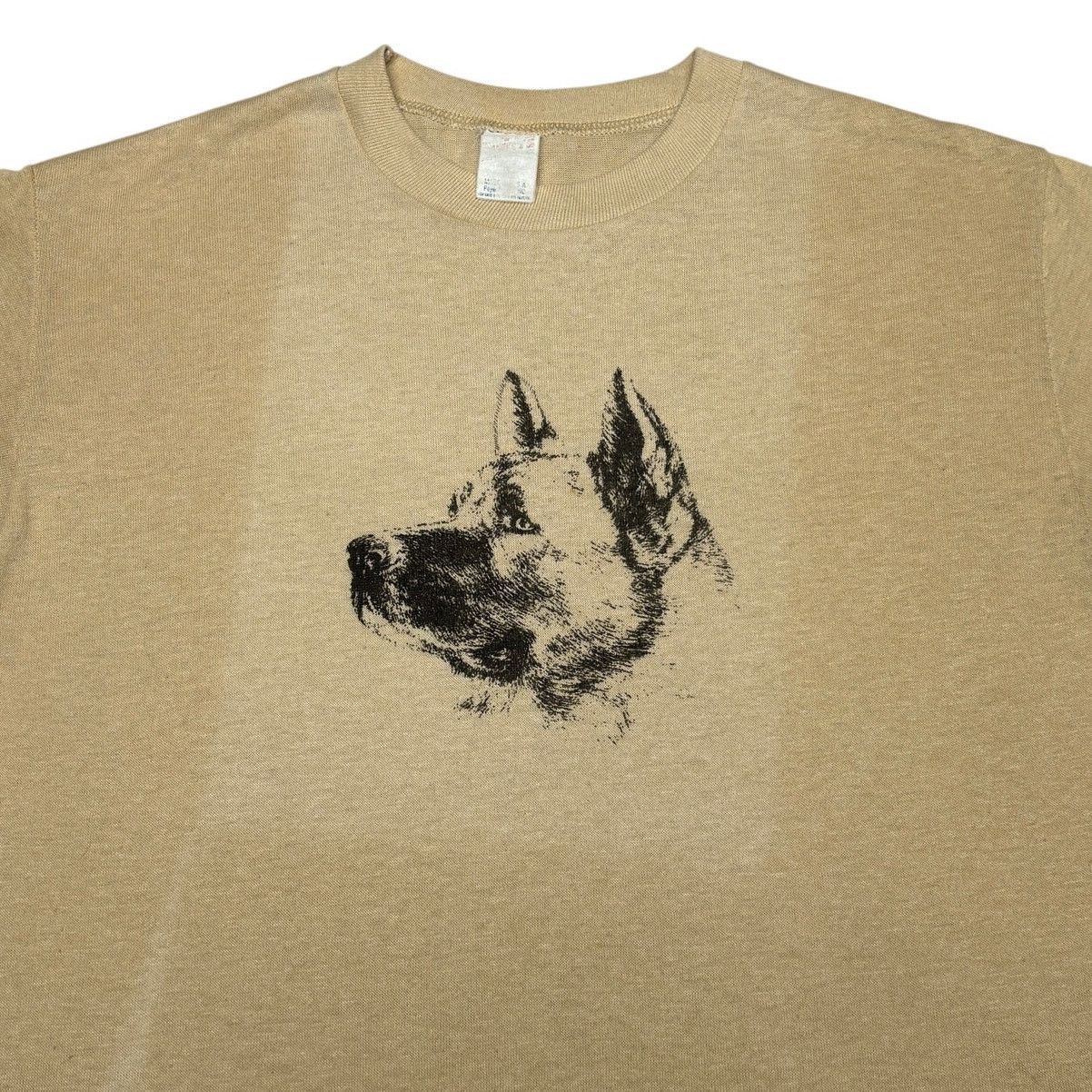 Vintage Vintage 80s German Shepherd Dog Tee Shirt Men's Medium Size US M / EU 48-50 / 2 - 1 Thumbnail