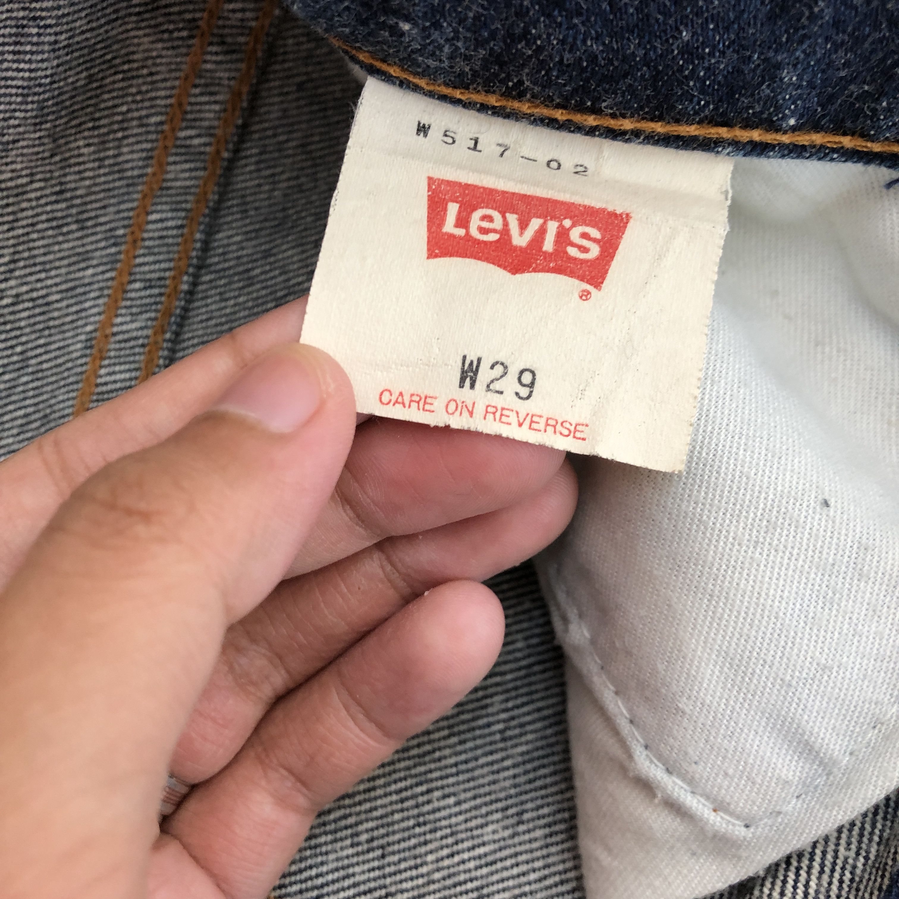 Levi's Vintage Levis Wide Leg Jeans Levi's 517 Flare Denim Size 24" / US 00 / IT 34 - 6 Thumbnail