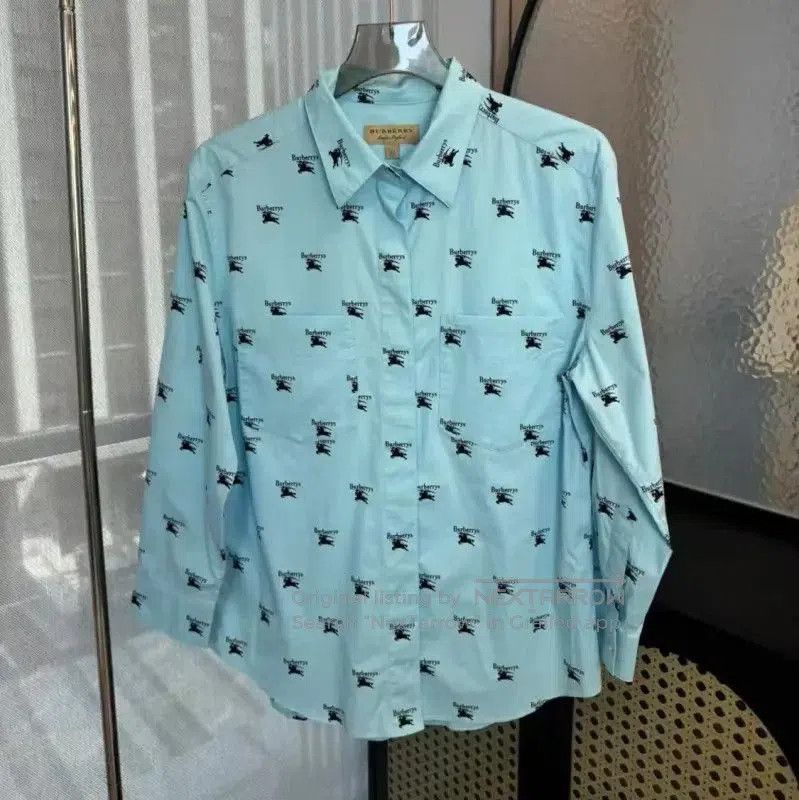 Burberry Burberry Light Blue Women's Shirt Size S. Size S / US 4 / IT 40 - 1 Thumbnail