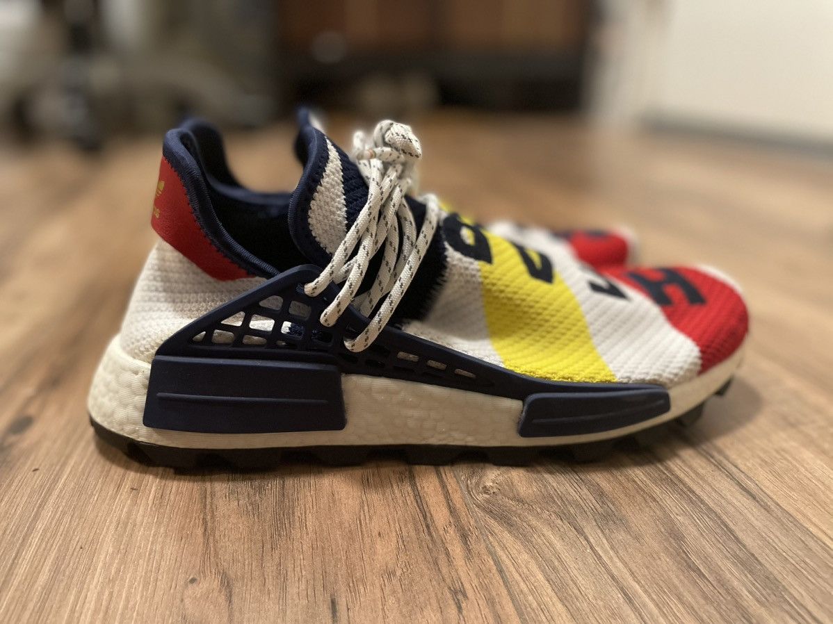 Adidas Pharrell x BBC x NMD Human Race Trail “BBC” Size US 9.5 / EU 42-43 - 2 Thumbnail