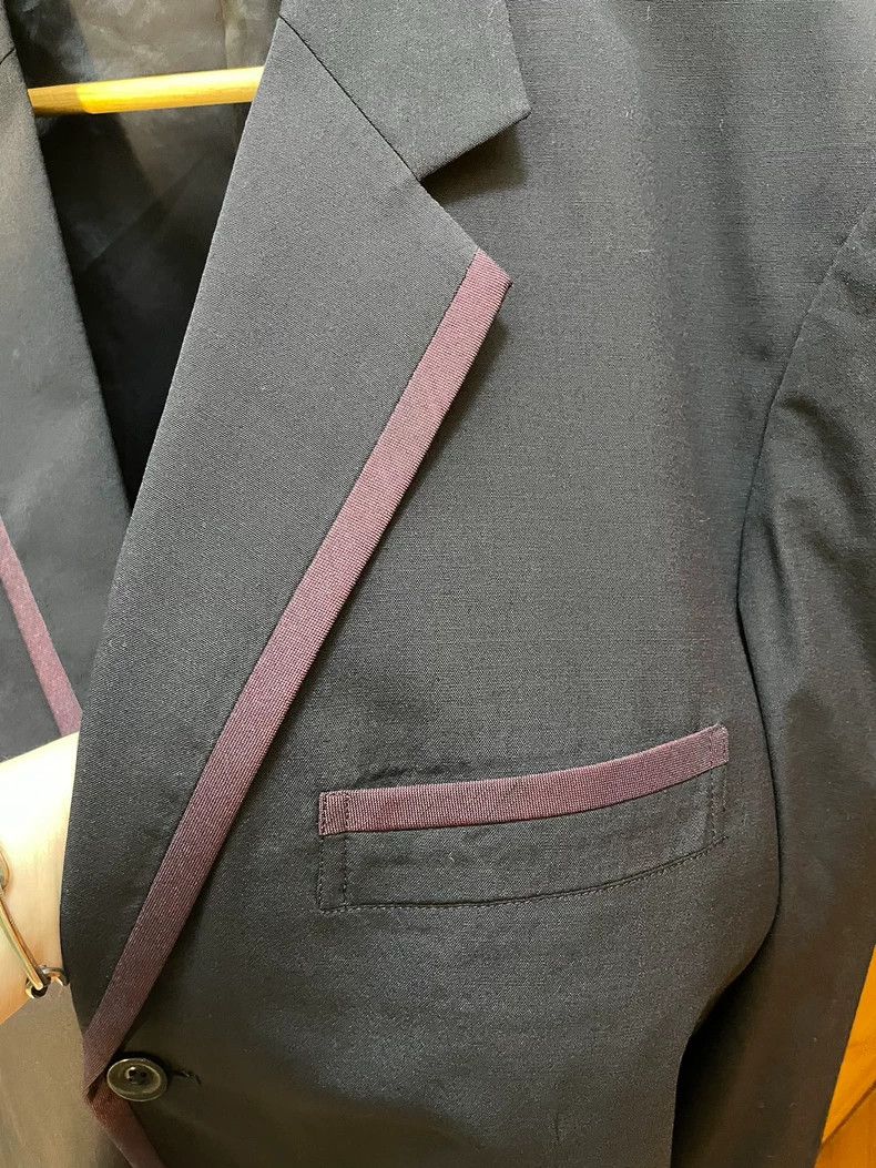 Yohji Yamamoto Yohji Yamamoto size s 98 SS Purple Stripe Suit 2501-Nextarr Size 38R - 3 Thumbnail