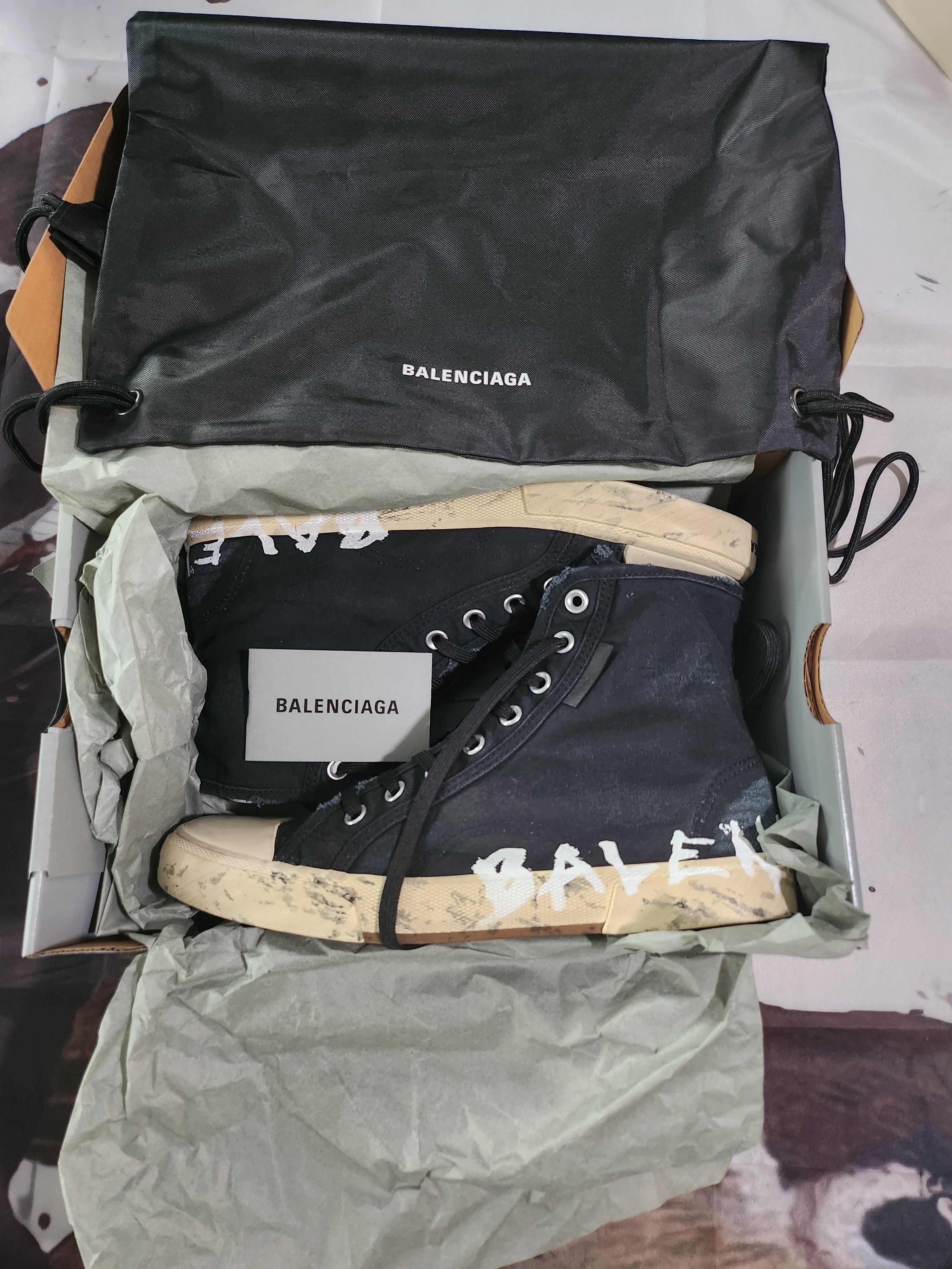 Balenciaga Paris Graffiti High Top Size US 11 / EU 44 - 10 Thumbnail