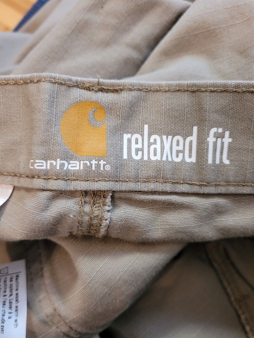 Carhartt Carhartt Mens Beige Work Pants 14806 38x34 Relaxed Fit Size US 38 / EU 54 - 6 Thumbnail