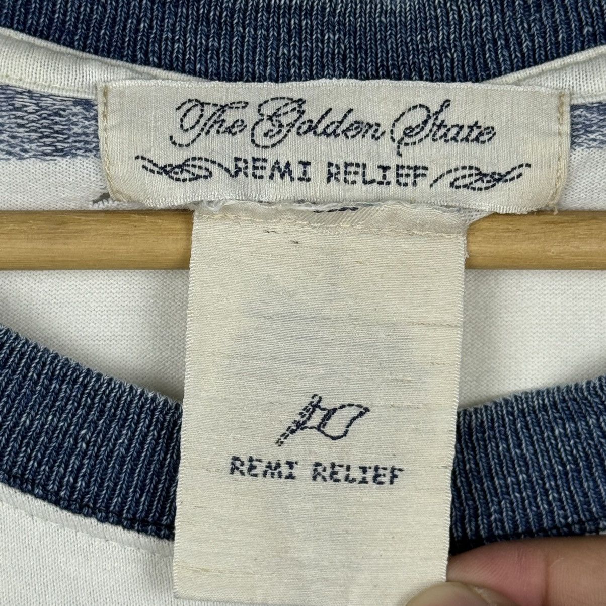 Remi Relief Remi Relief Indigo Print Floral Pattern Tee Size US M / EU 48-50 / 2 - 6 Thumbnail