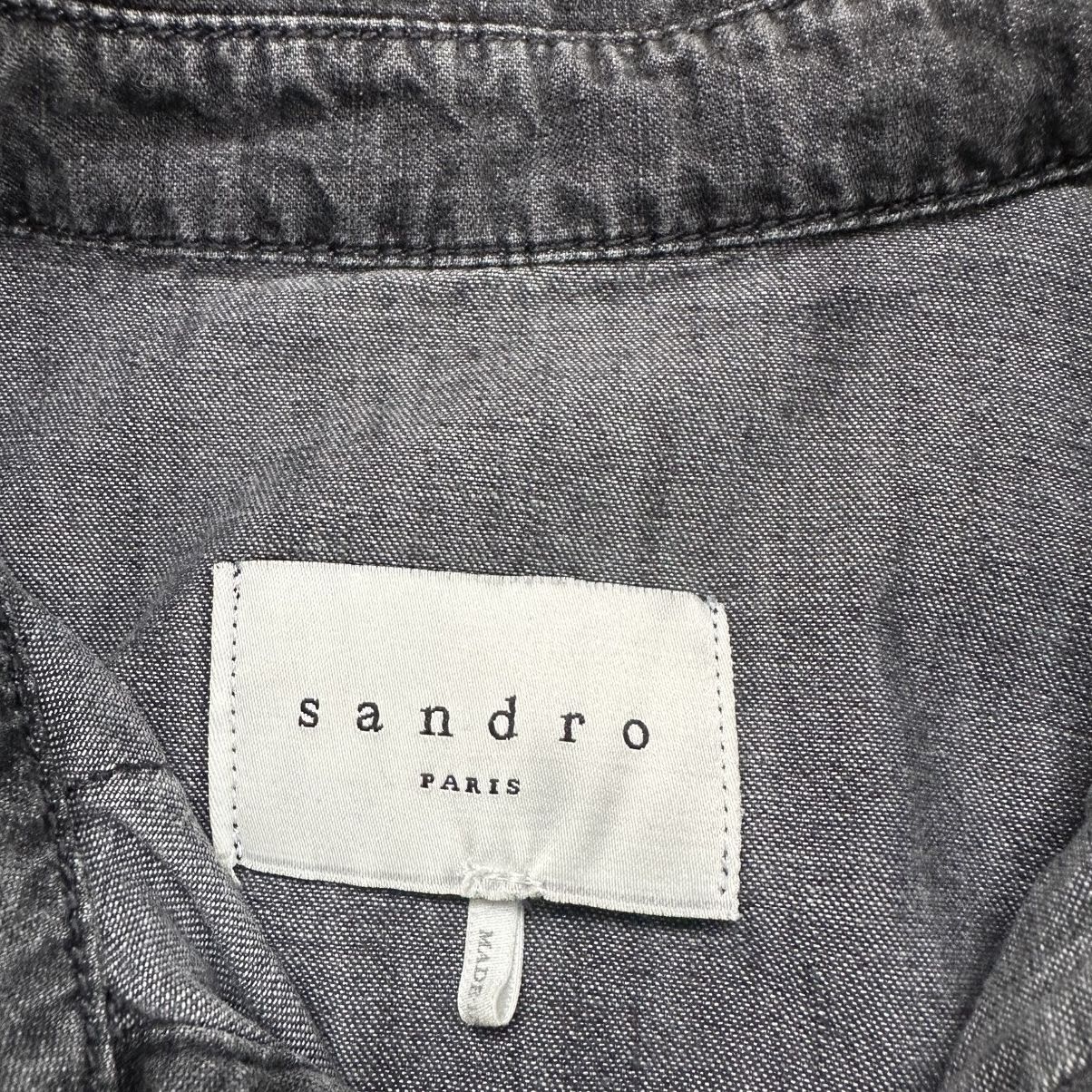 Sandro Sandro Paris Denim Jeans Shirt Long Sleeve Men's Size US S / EU 44-46 / 1 - 6 Thumbnail