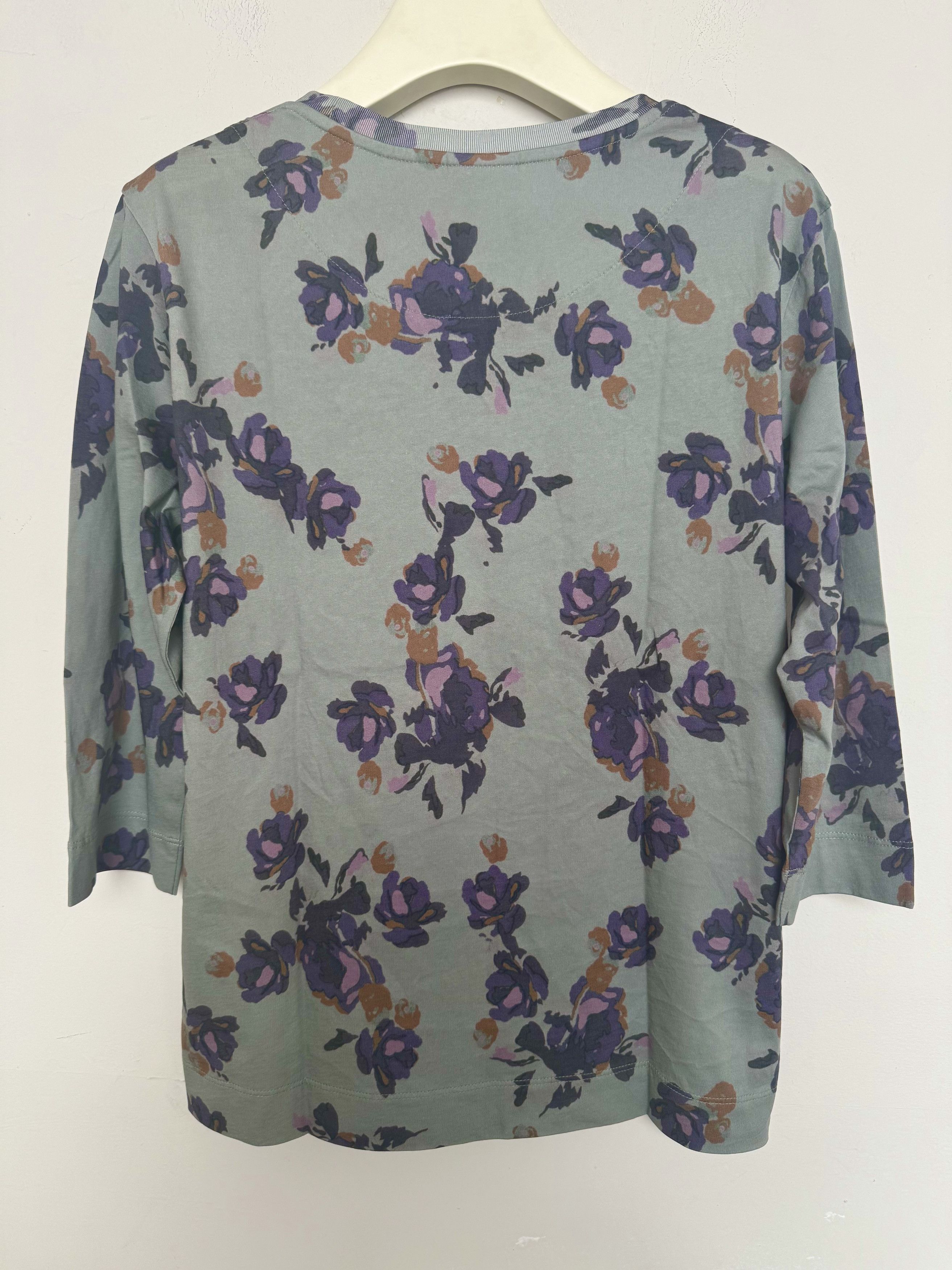 Dries Van Noten Hefiz Floral Print Jersey Top Size M / US 6-8 / IT 42-44 - 2 Thumbnail