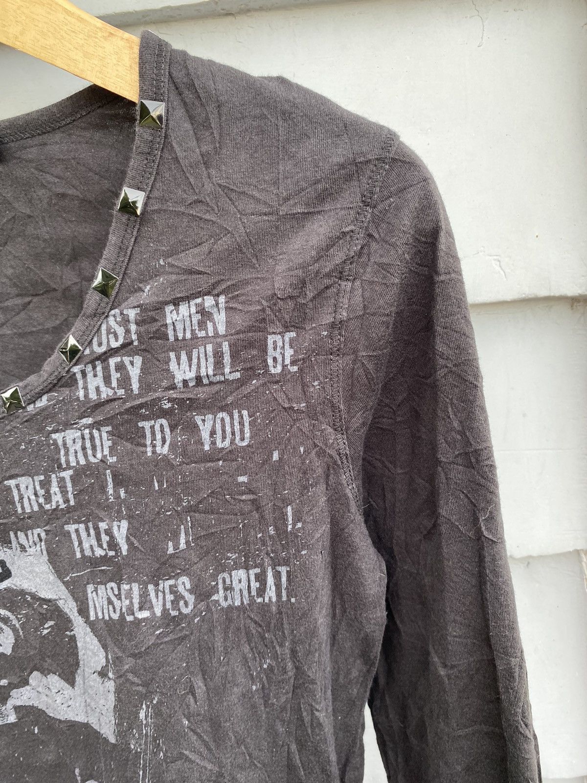 If Six Was Nine Samuel & Kevin Neck Studed Punk Empire Dark Luxury Style Size L / US 10 / IT 46 - 4 Thumbnail