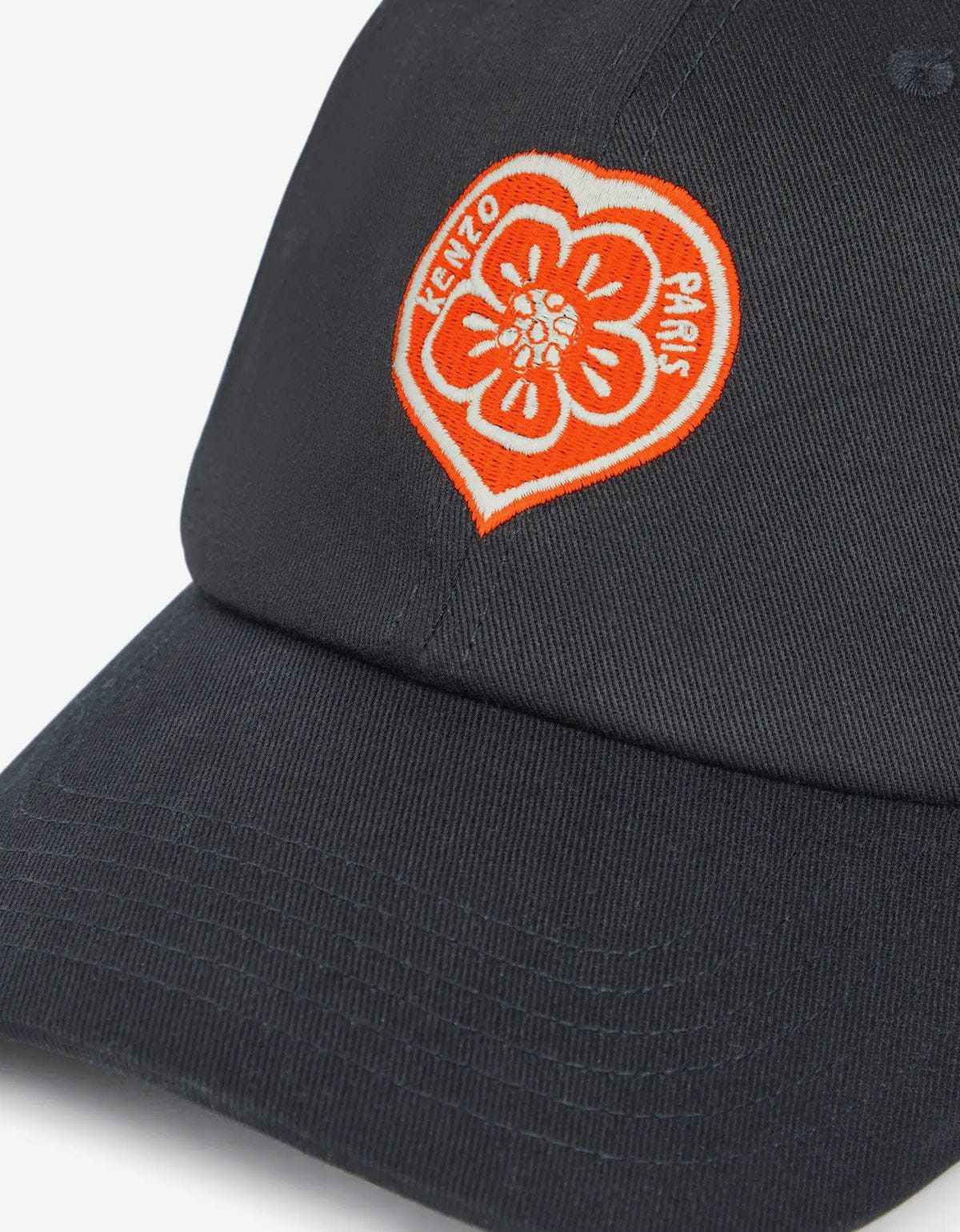 Kenzo Kenzo Boke Heart Black Embroidered Cap Size ONE SIZE - 4 Thumbnail