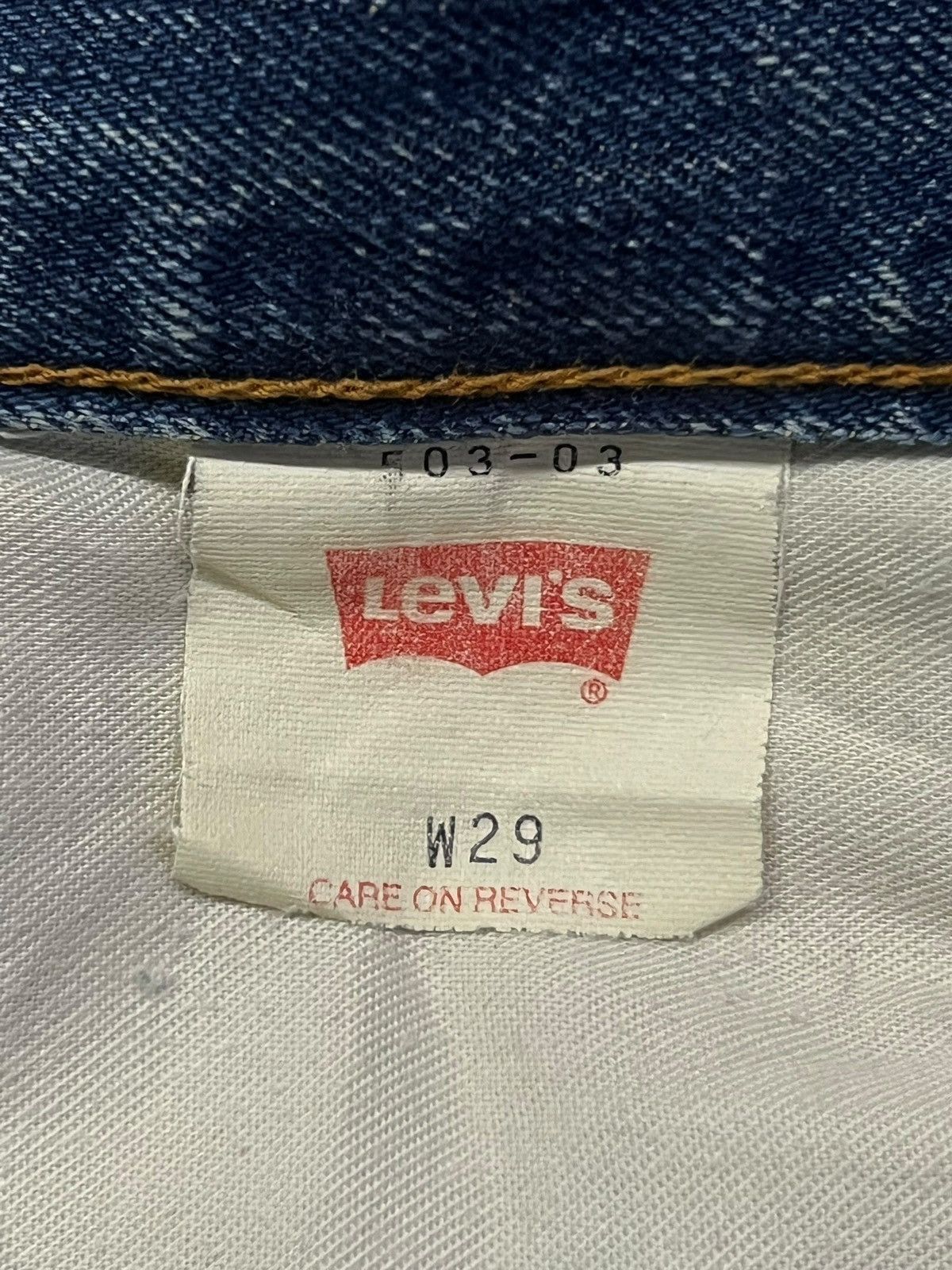 Levi's Baggy Vintage 90s Levi’s 503 Japan - Faded Wash, Distressed Size US 29 - 14 Thumbnail