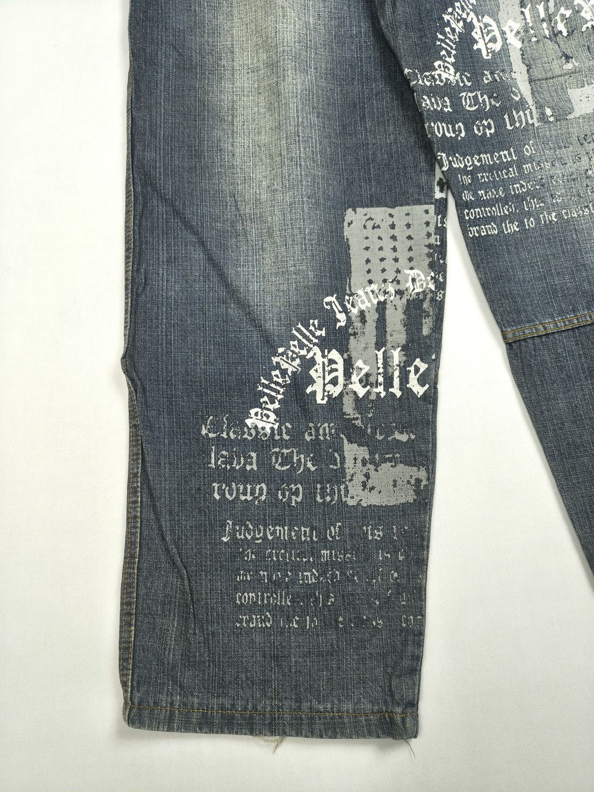 Pelle Pelle Pelle Pelle Crazy Graphic Y2K Baggy Jeans (066) Size US 36 / EU 52 - 5 Thumbnail