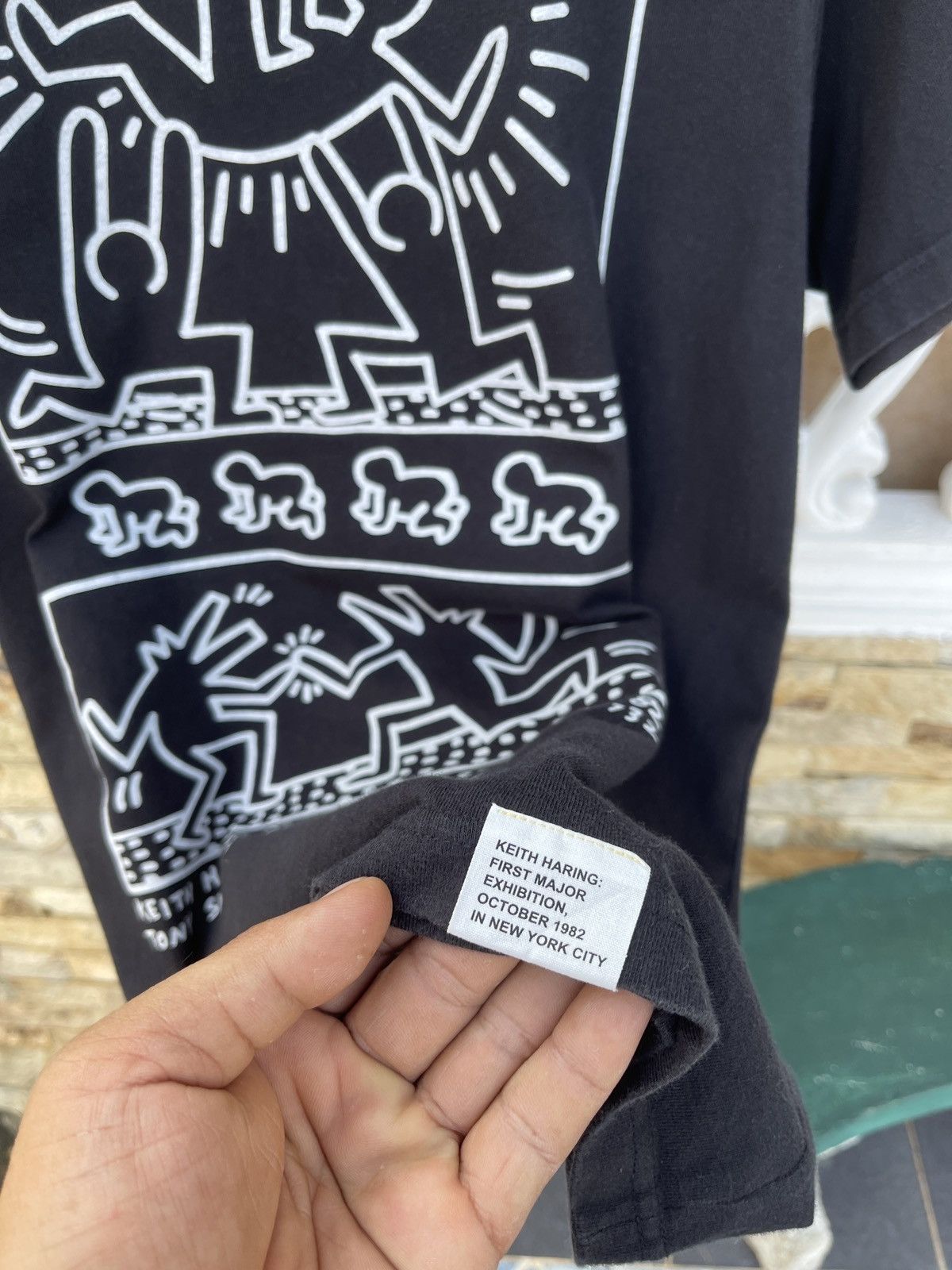 Keith Haring × Vintage Last Drop🔥Rare🔥Keith Haring By Tony Shafrazi Gallery Art Tee Size US L / EU 52-54 / 3 - 2 Thumbnail