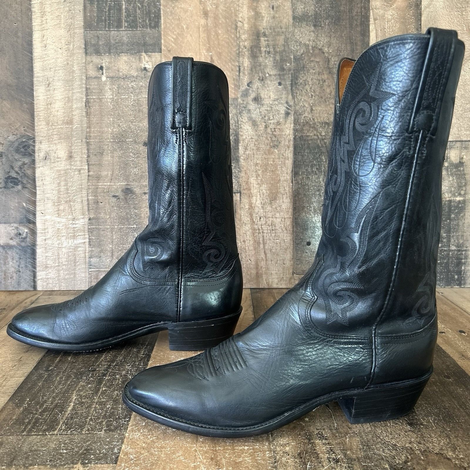 Lucchese Lucchese 1883 Black N7496R4 Western Cowboy Boots Mens 11 D Size US 11 / EU 44 - 12 Thumbnail