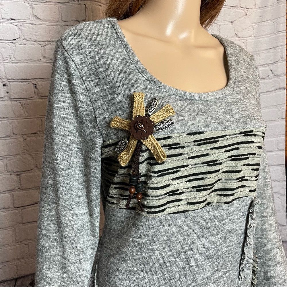Other John Fashion Grey Wool Blend Long Sleeve Dress Size M Size M / US 6-8 / IT 42-44 - 2 Thumbnail