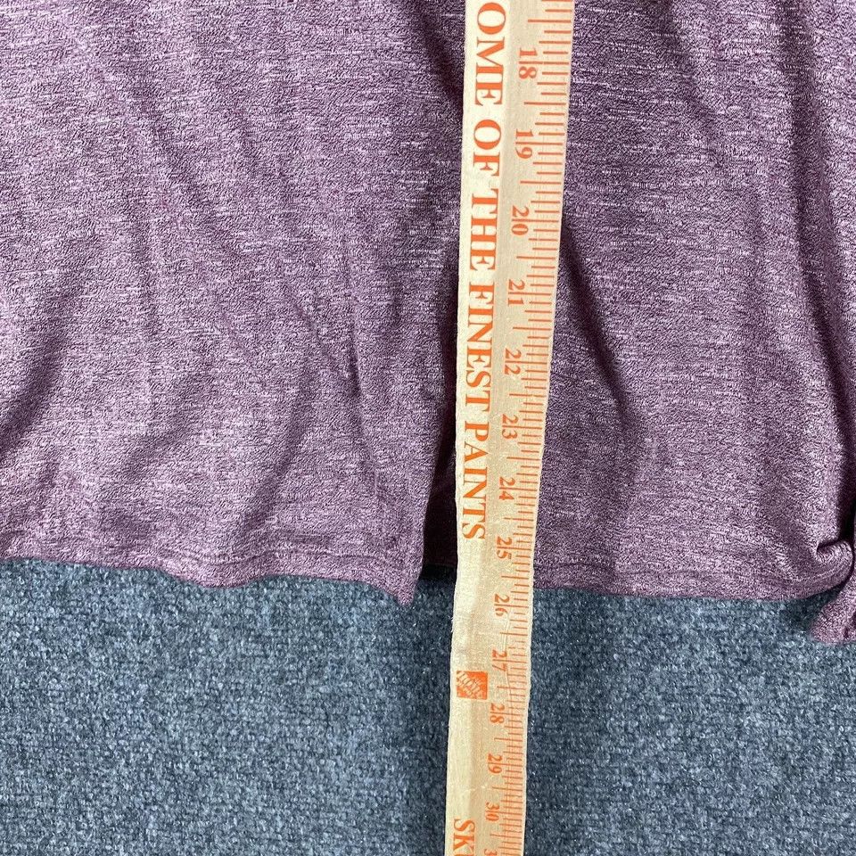 Other Ambiance Top Women's XL Long Sleeve Burgundy Rayon Blend Size XL / US 12-14 / IT 48-50 - 6 Thumbnail