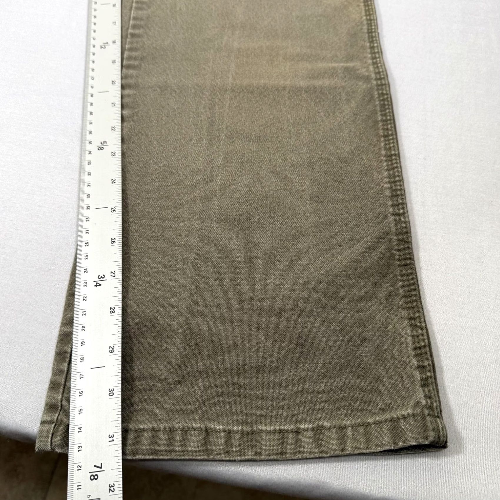Dickies Dickies Pants Mens 33x32 Green Canvas Carpenter Straight Fit Stretch Workwear Pants Mens Green Canvas Carpenter Straight Fit 33x32 Regular” Size US 33 - 5 Thumbnail