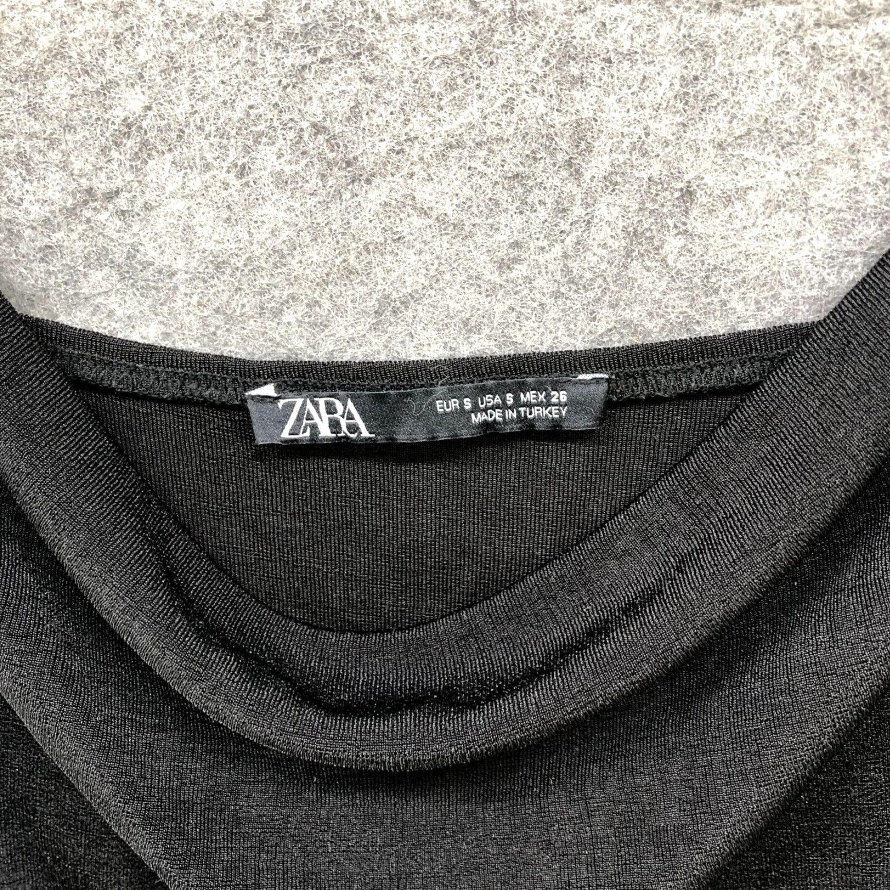 Zara Zara Bodysuit Womens S Black Stretchy Draped Cami Size S / US 4 / IT 40 - 3 Thumbnail