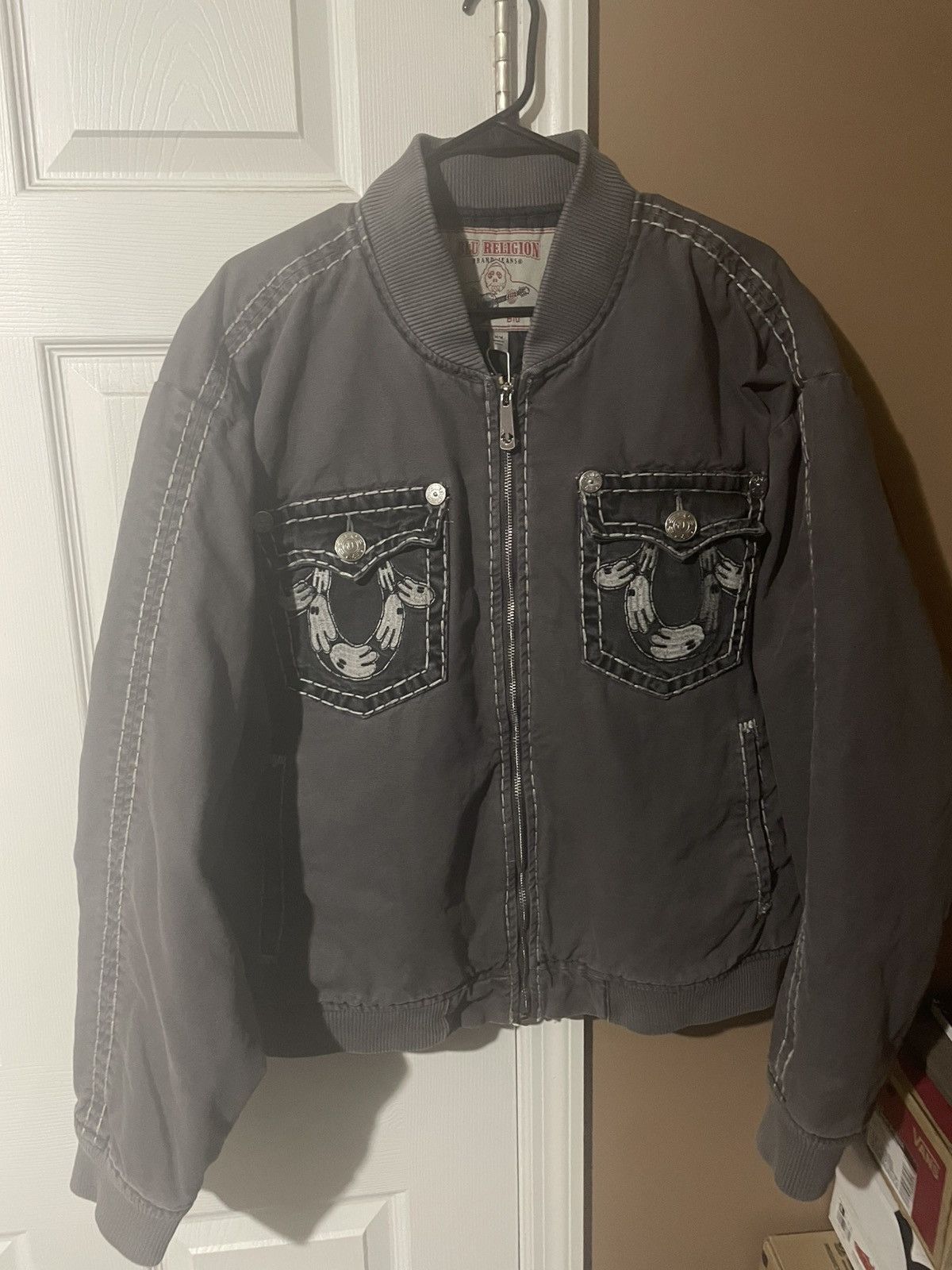 True Religion Blu Religion Bomber Size US M / EU 48-50 / 2 - 9 Thumbnail