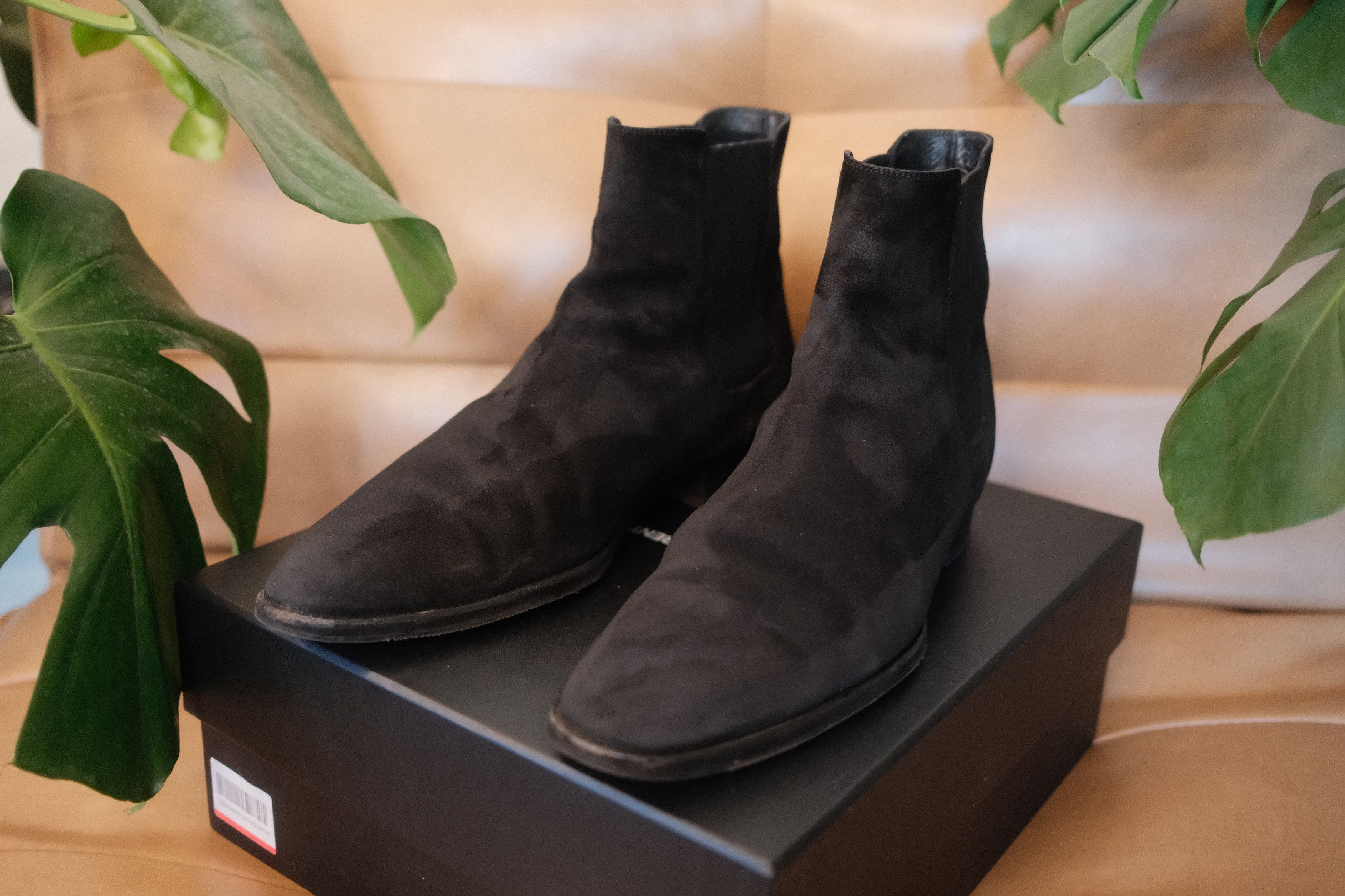 Saint Laurent Paris Wyatt Suede Chelsea Boots Size US 13 / EU 46 - 6 Thumbnail