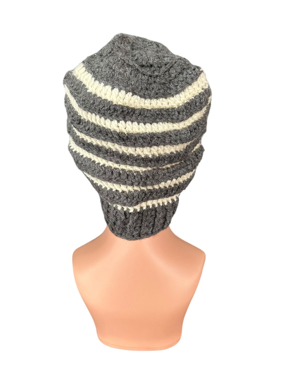 Japanese Brand × Kapital × Vintage Crochet Knitted Handmade Big Beanie Hats Size ONE SIZE - 4 Thumbnail