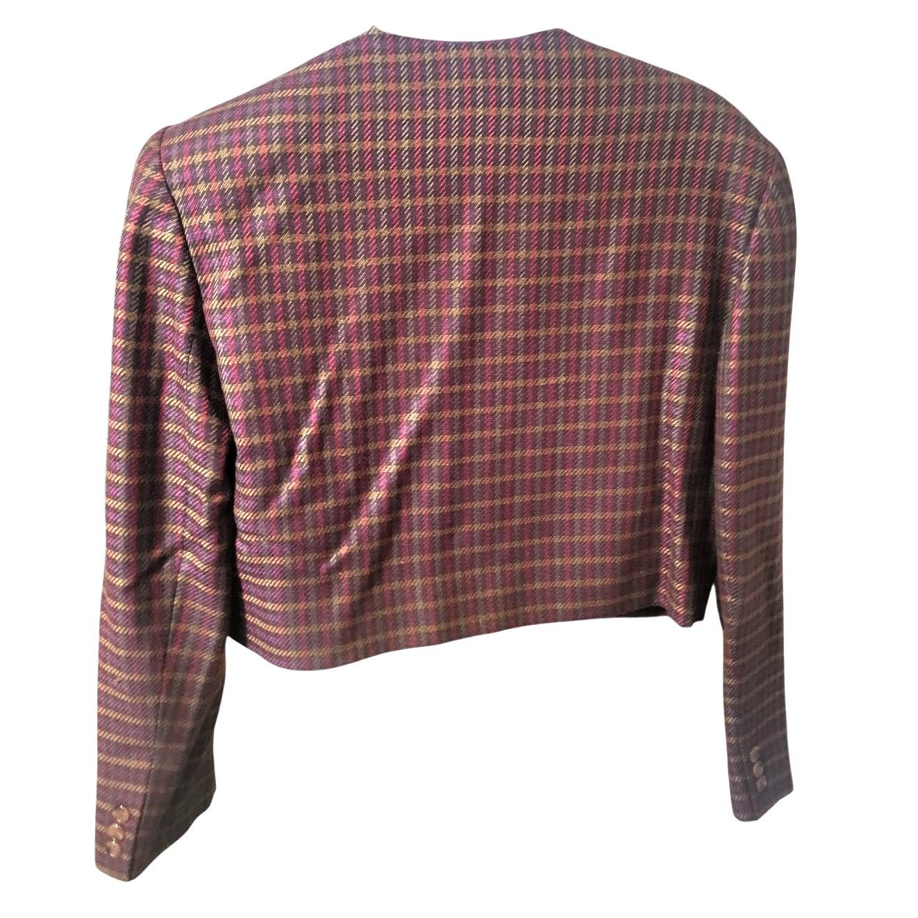 Ellen Tracy Vintage Linda Allard Ellen Tracy Cropped Wool Blazer- Sz 12 Size XL / US 12-14 / IT 48-50 - 2 Thumbnail