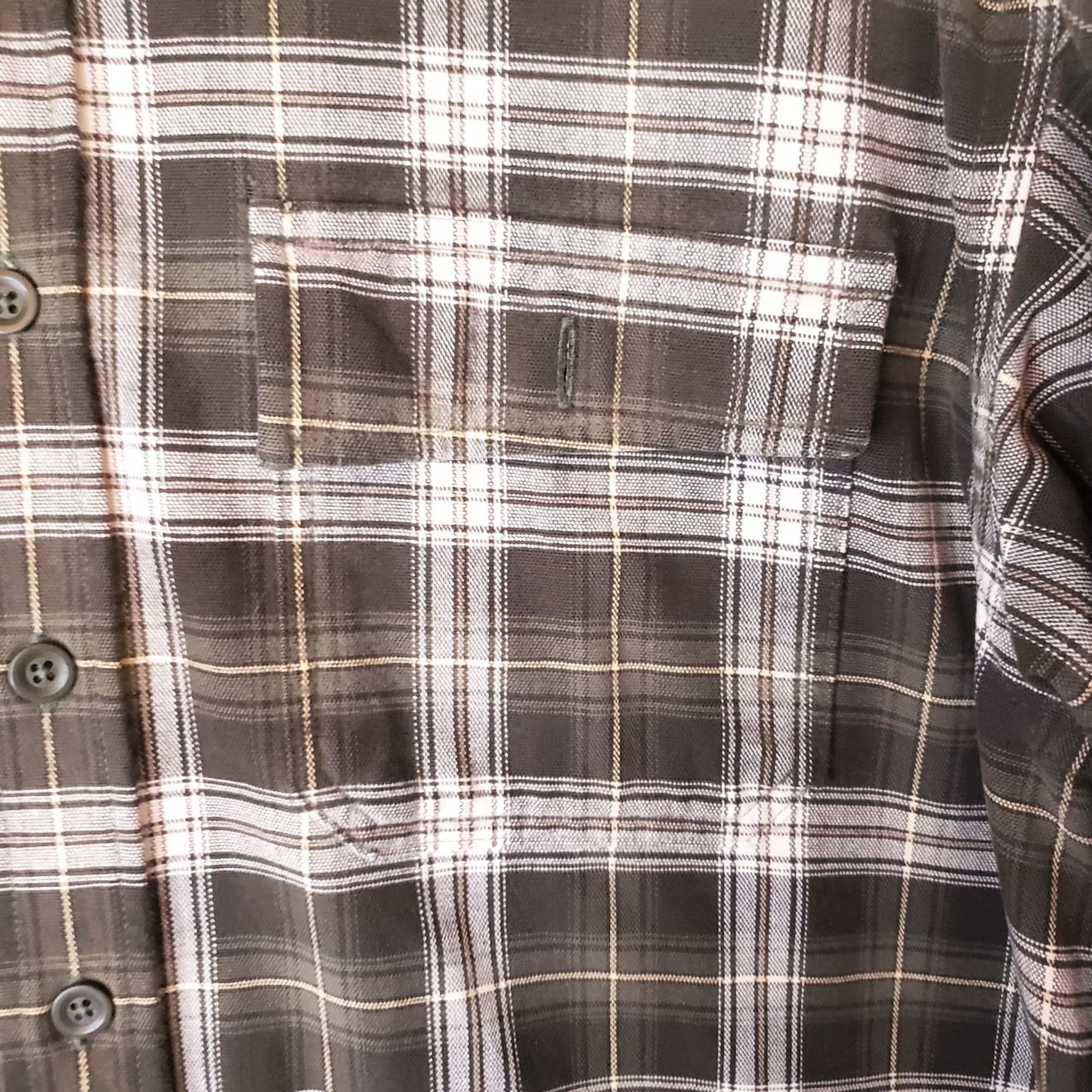 Vintage VINTAGE L.L. Bean Shirt Men LT Large Tall Button-Up Twill White Green Tartan Plaid 90s Shirt Mens Size US L / EU 52-54 / 3 - 4 Thumbnail