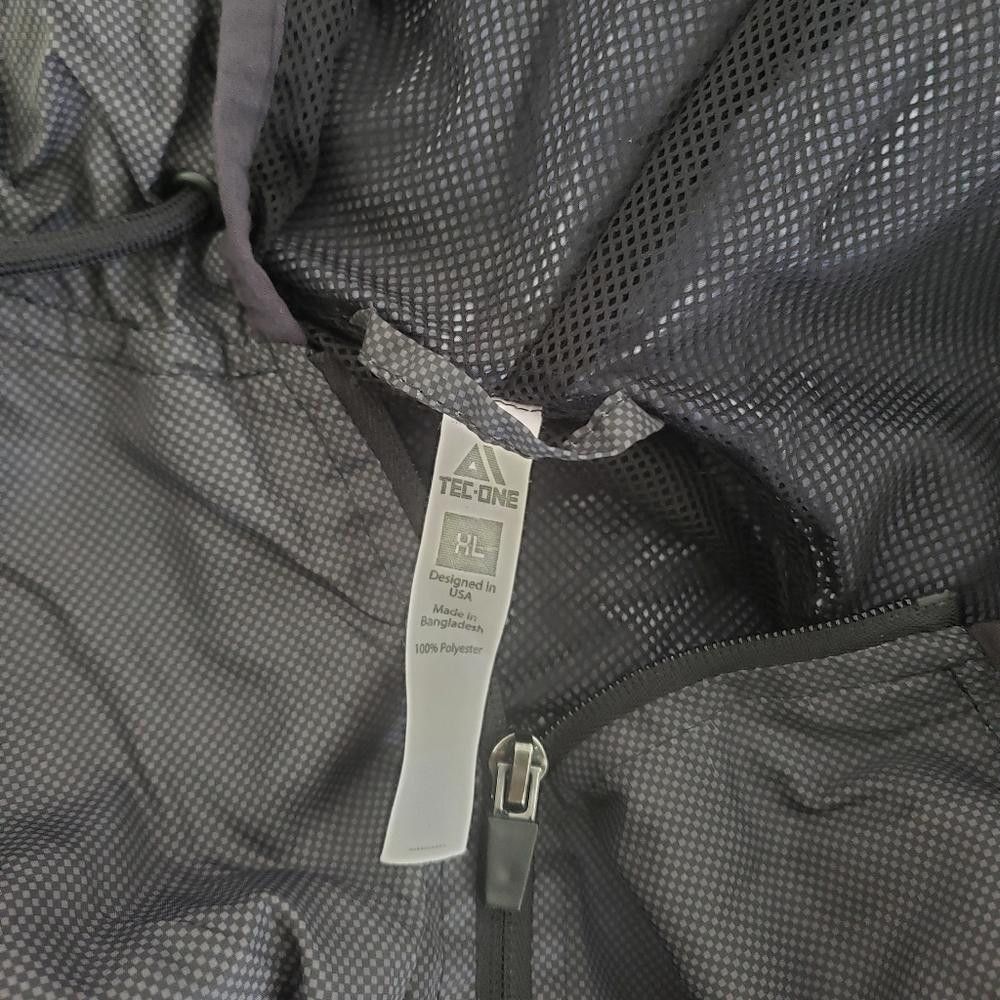 Designer Black Grey Tec-One Lightweight Zip Up Size US XL / EU 56 / 4 - 3 Thumbnail