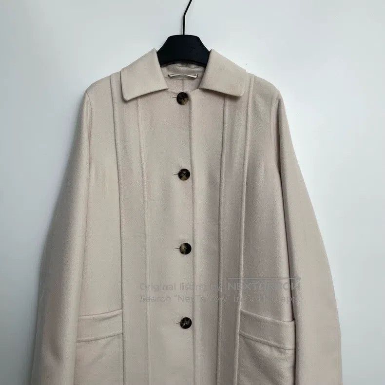 Hermes Hermes Classic Beige Collar Coat Size XS / US 0-2 / IT 36-38 - 3 Thumbnail