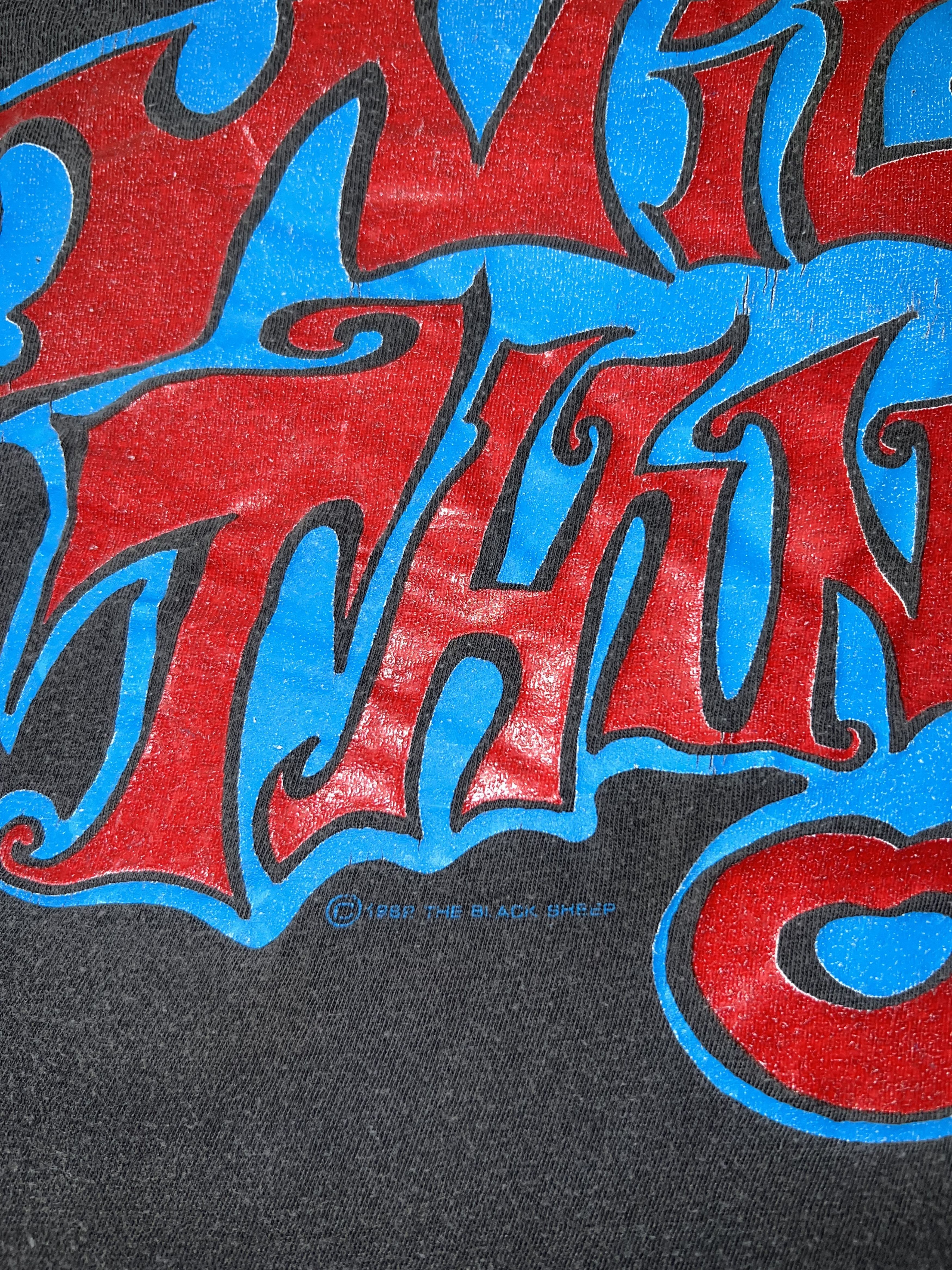 Band Tees Vintage 1992 Jimi Hendrix Wild Thing Black T-shirt Size US XL / EU 56 / 4 - 17 Thumbnail