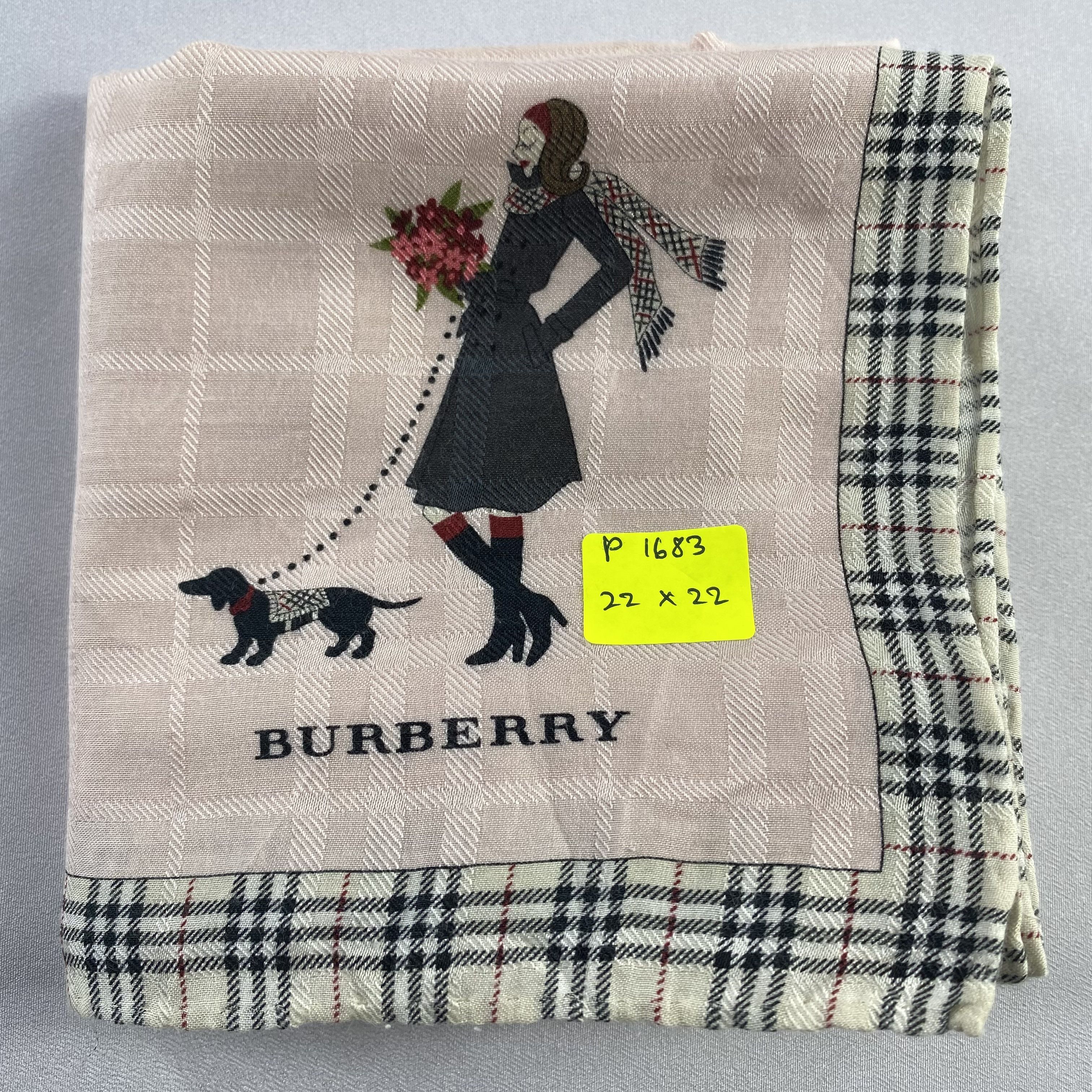 Burberry × Vintage Burberry Handkerchief / Neckerchief / Bandana-P1683 Size ONE SIZE - 9 Thumbnail