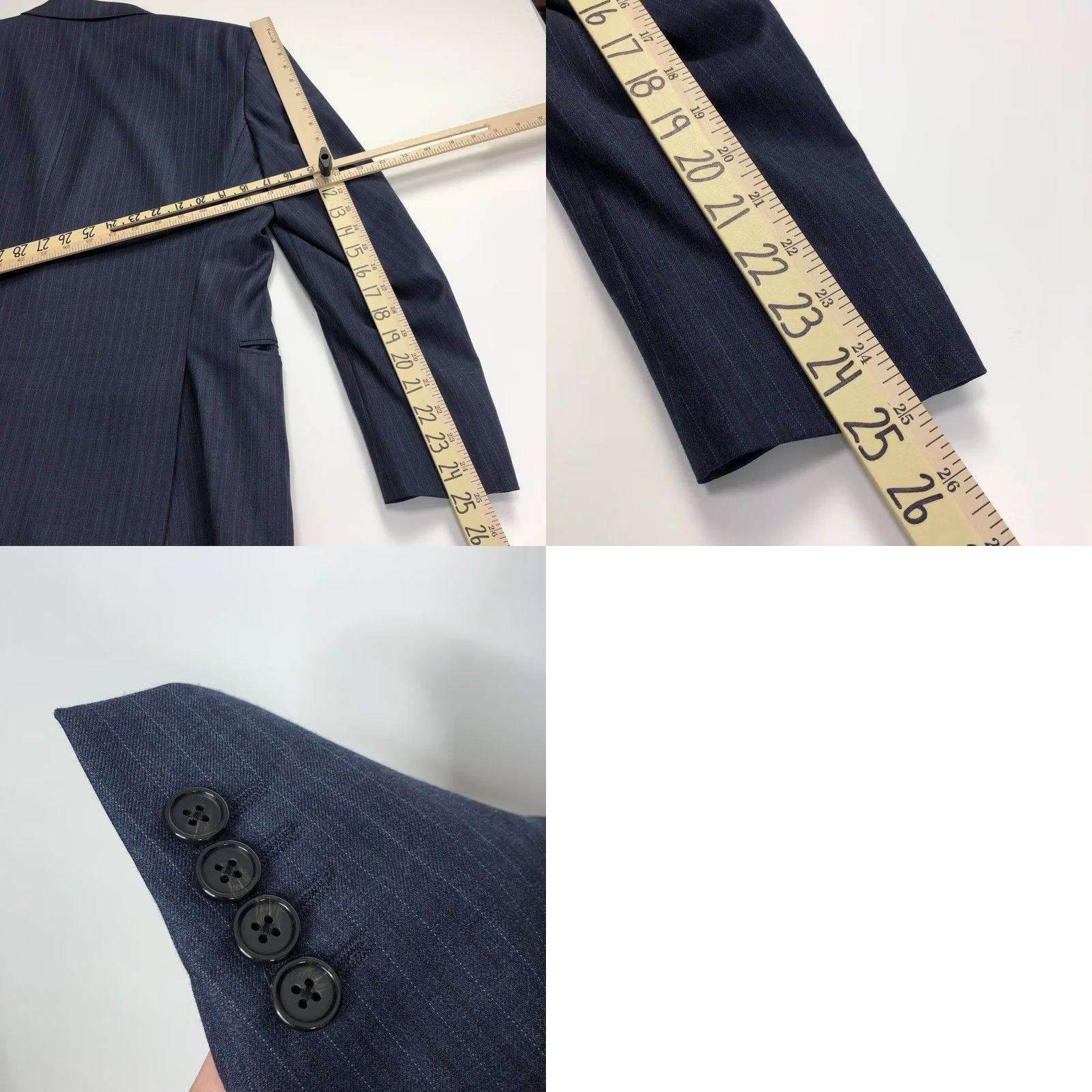 Ralph Lauren Ralph Lauren Blue Label Navy Blue Sport Coat Suit Jacket 100% Wool 42R Size 42R - 10 Thumbnail