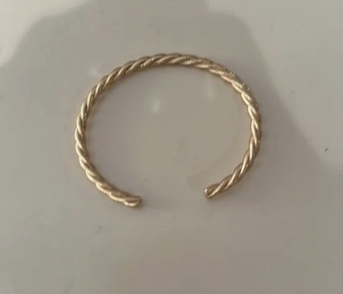 image of Saks Fifth Avenue New Martha Calvo 14K Gold Plated Rope Cuff Bracelet, Women's