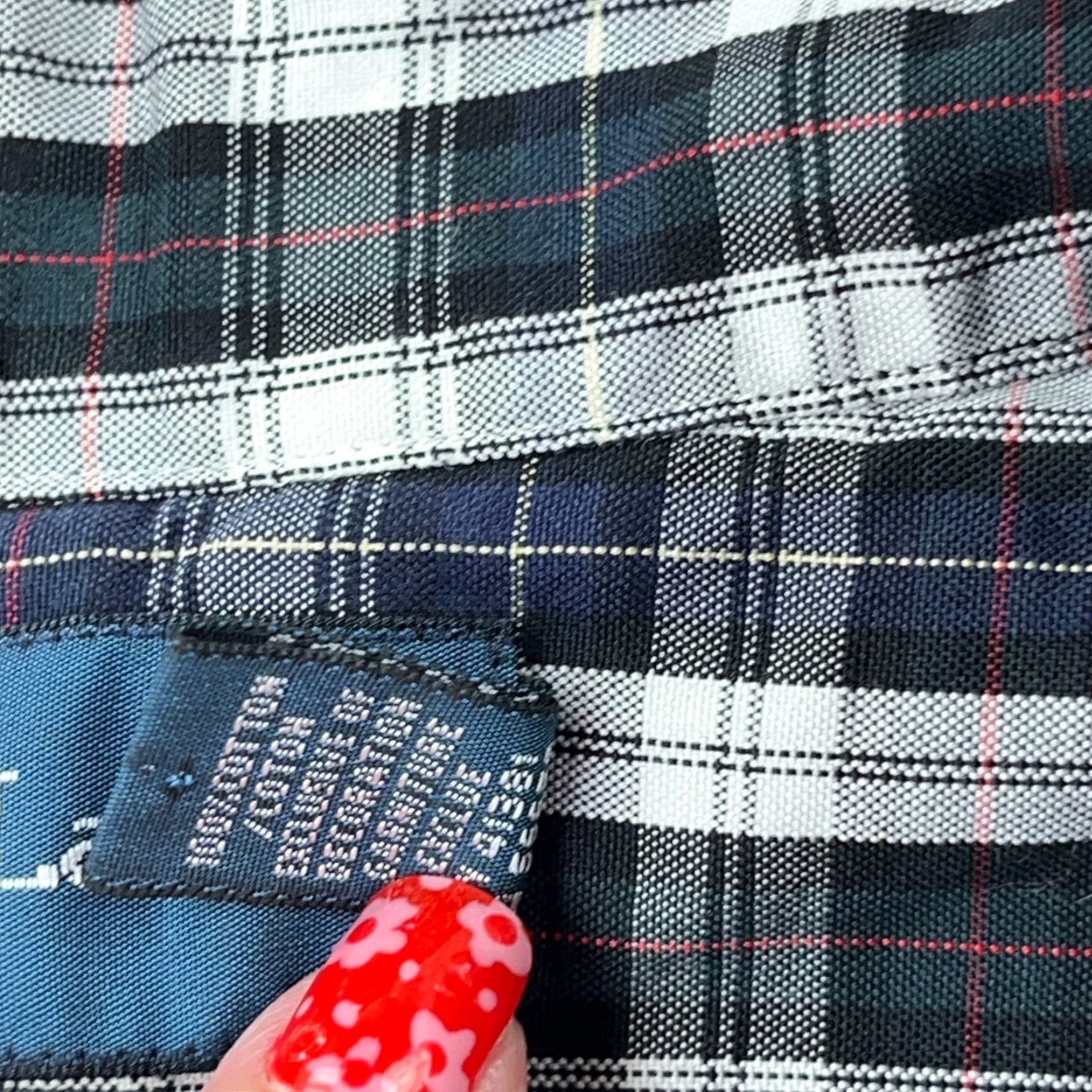 Ralph Lauren Ralph Lauren Shirt Men 18 34 Blue Plaid Button Up Classic Fit Oxford Cloth Dress Size 48R - 7 Thumbnail