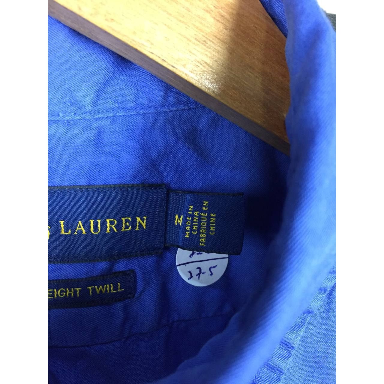 Ralph Lauren × Vintage Vtg Ralph Lauren Feather Weight Twill Button Up Shirt Size US M / EU 48-50 / 2 - 9 Thumbnail