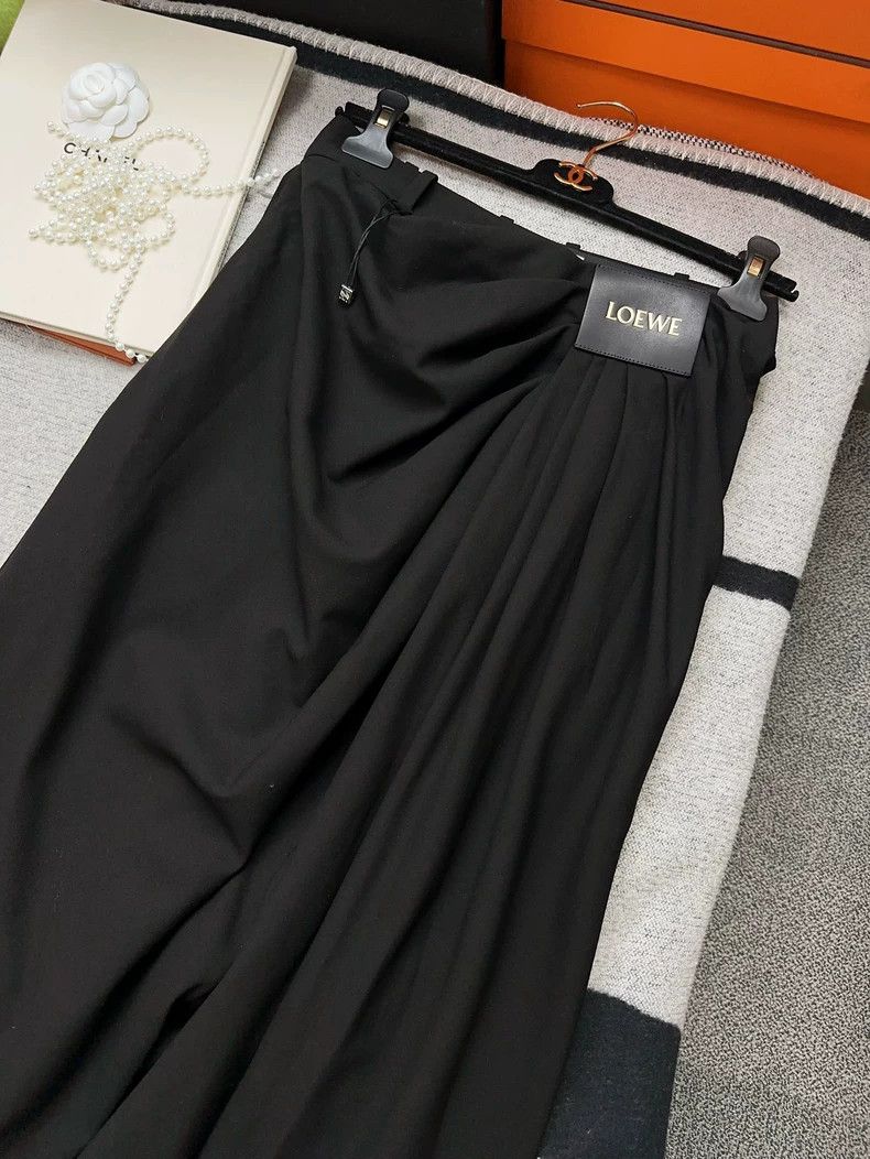 Loewe Loewe SS25 black irregular pleated wool hanging seven-poin Size 24" / US 00 / IT 34 - 3 Thumbnail