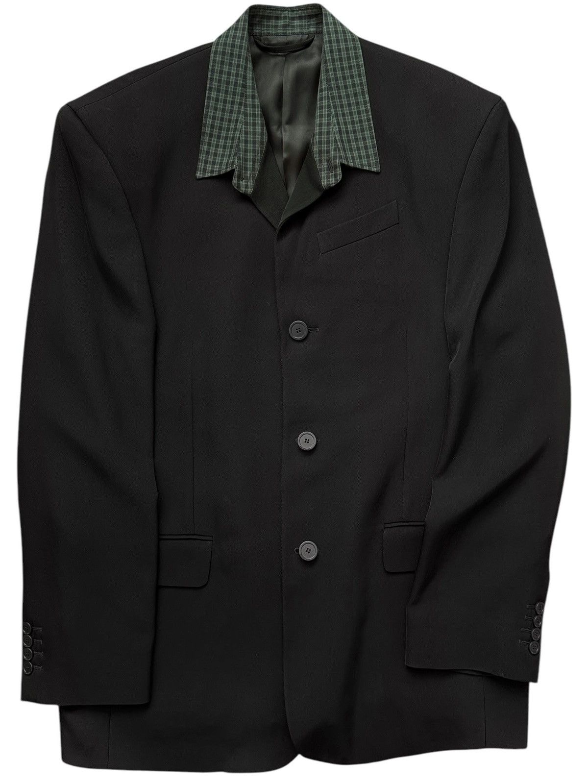 Balenciaga Heavy Triacetate Shirt Collar Oversized Blazer Size US XS / EU 42 / 0 - 1 Thumbnail