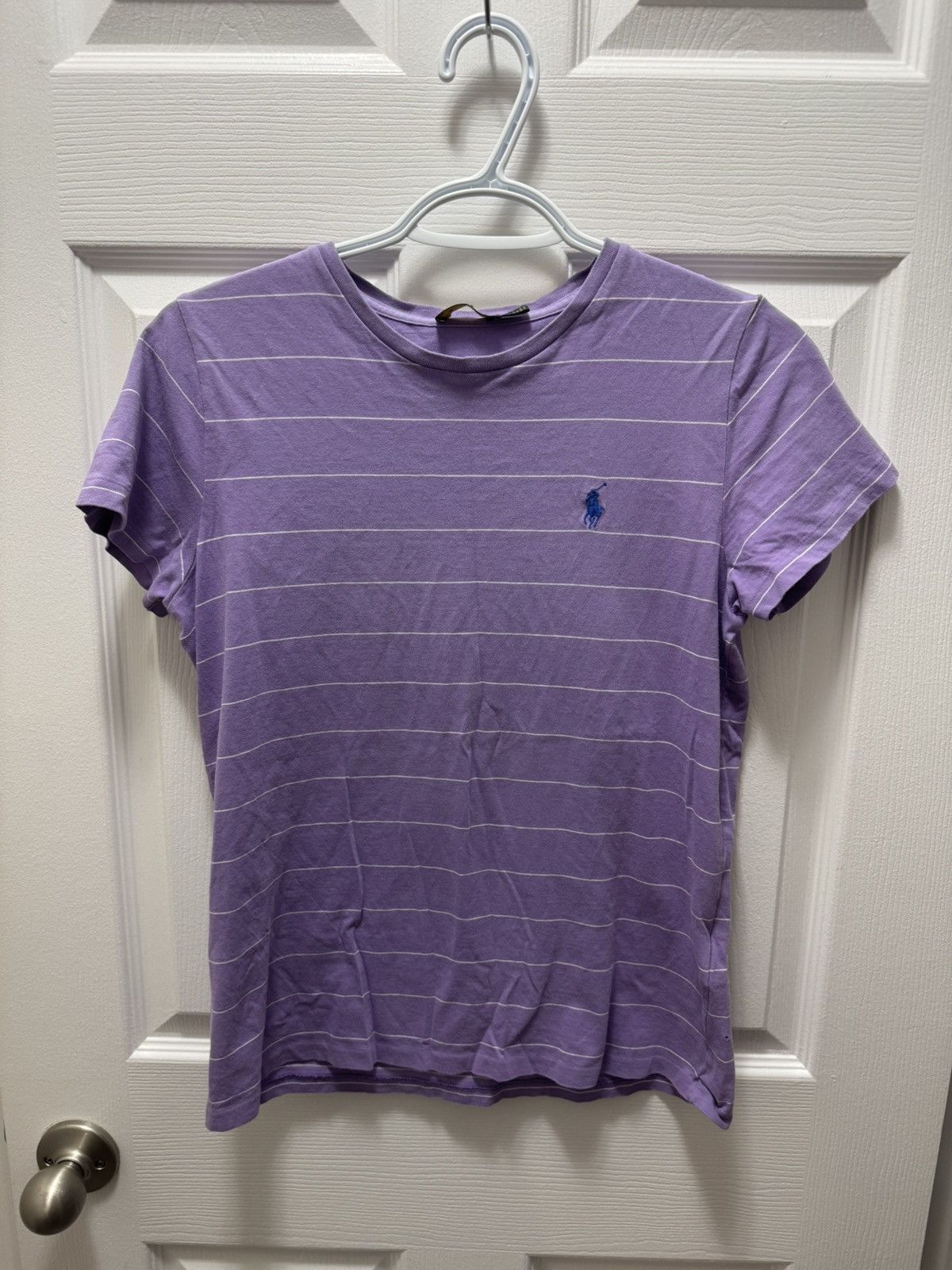 Polo Ralph Lauren Polo Ralph Lauren Purple Stripped Top Vintage Size US M / EU 48-50 / 2 - 1 Thumbnail