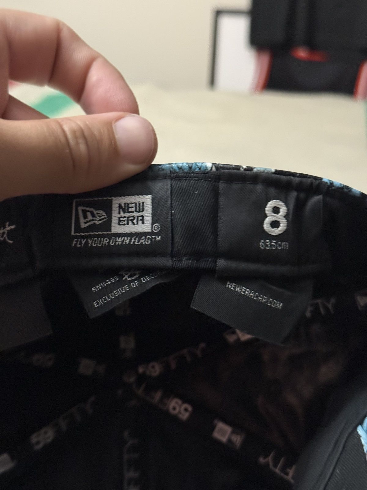 Jeremy Scott 2013 Jeremy Scott New Era Blue Black Snakeskin Hat Size 8 Size ONE SIZE - 14 Thumbnail