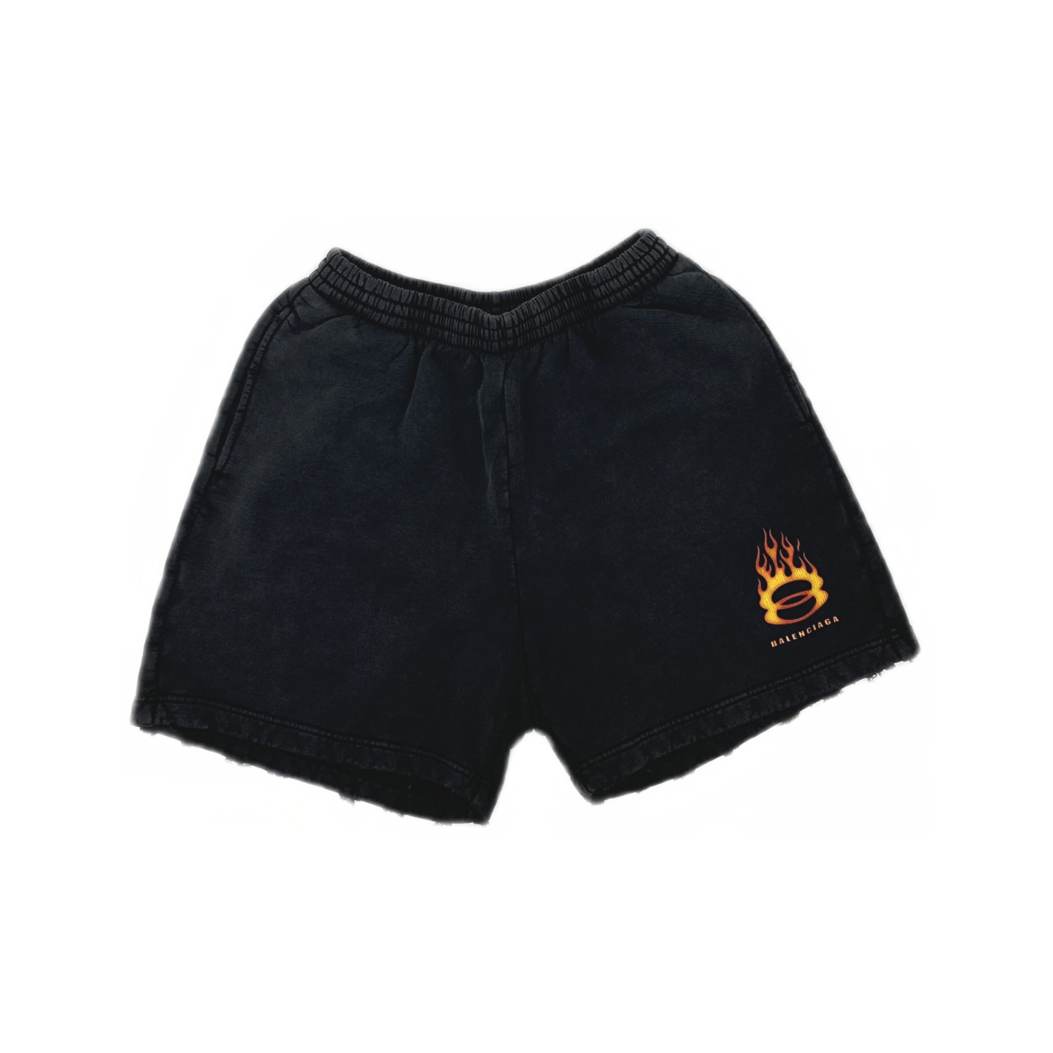 Balenciaga Balenciaga Flame Logo Sweat Shorts Size S Size US 30 / EU 46 - 1 Thumbnail