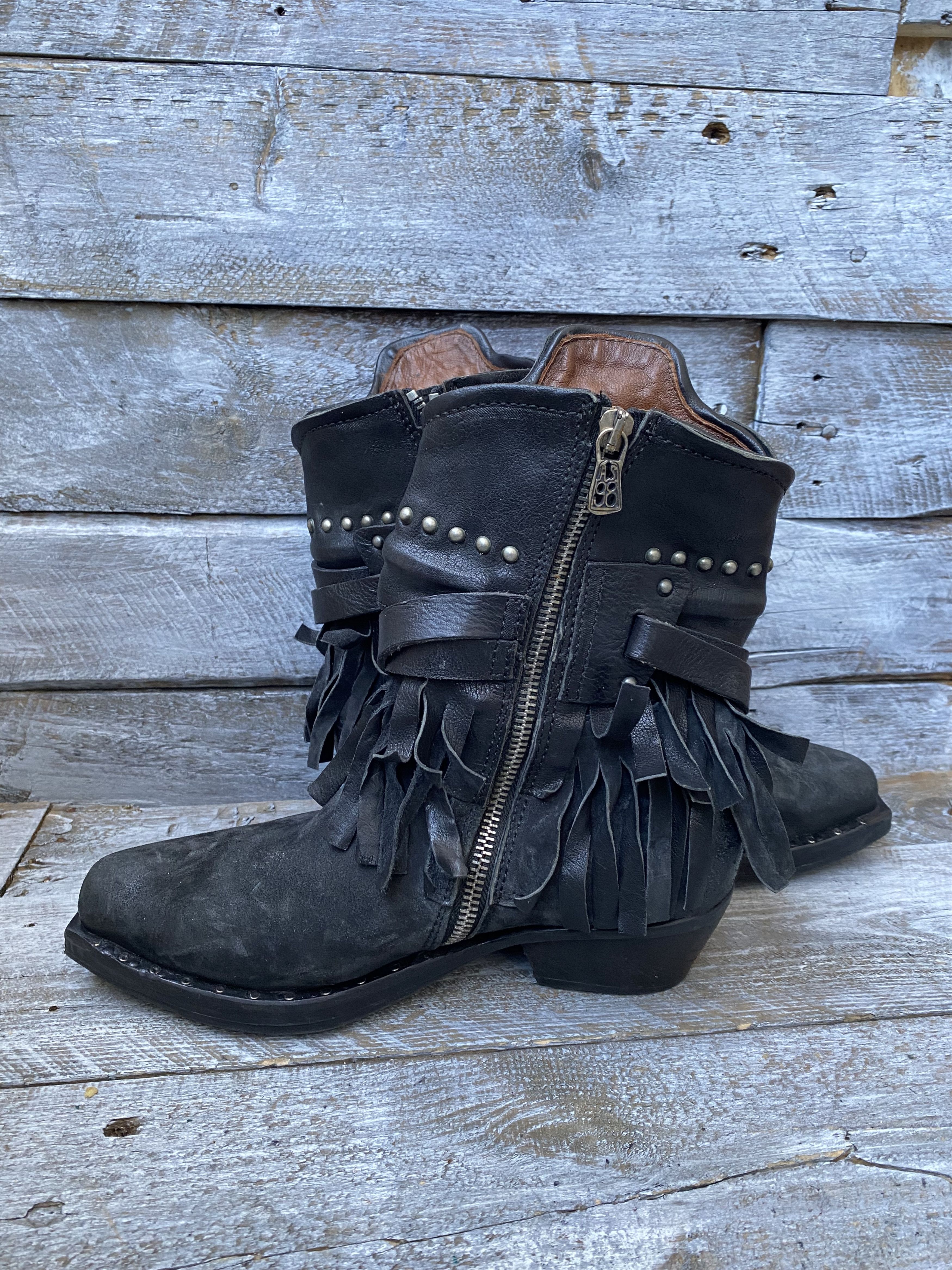 A.S.98 A.S. 98 western suede srudded cow girl boots sz 37 Size US 7 / IT 37 - 11 Thumbnail