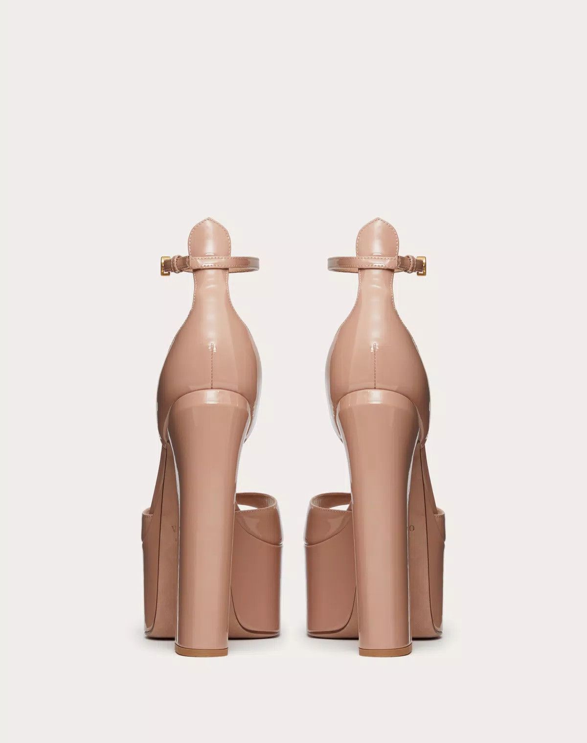 Valentino o1s1wg110426 Tan-Go Patent Leather Platform 155mm Sandals Size US 9.5 / IT 39.5 - 3 Thumbnail