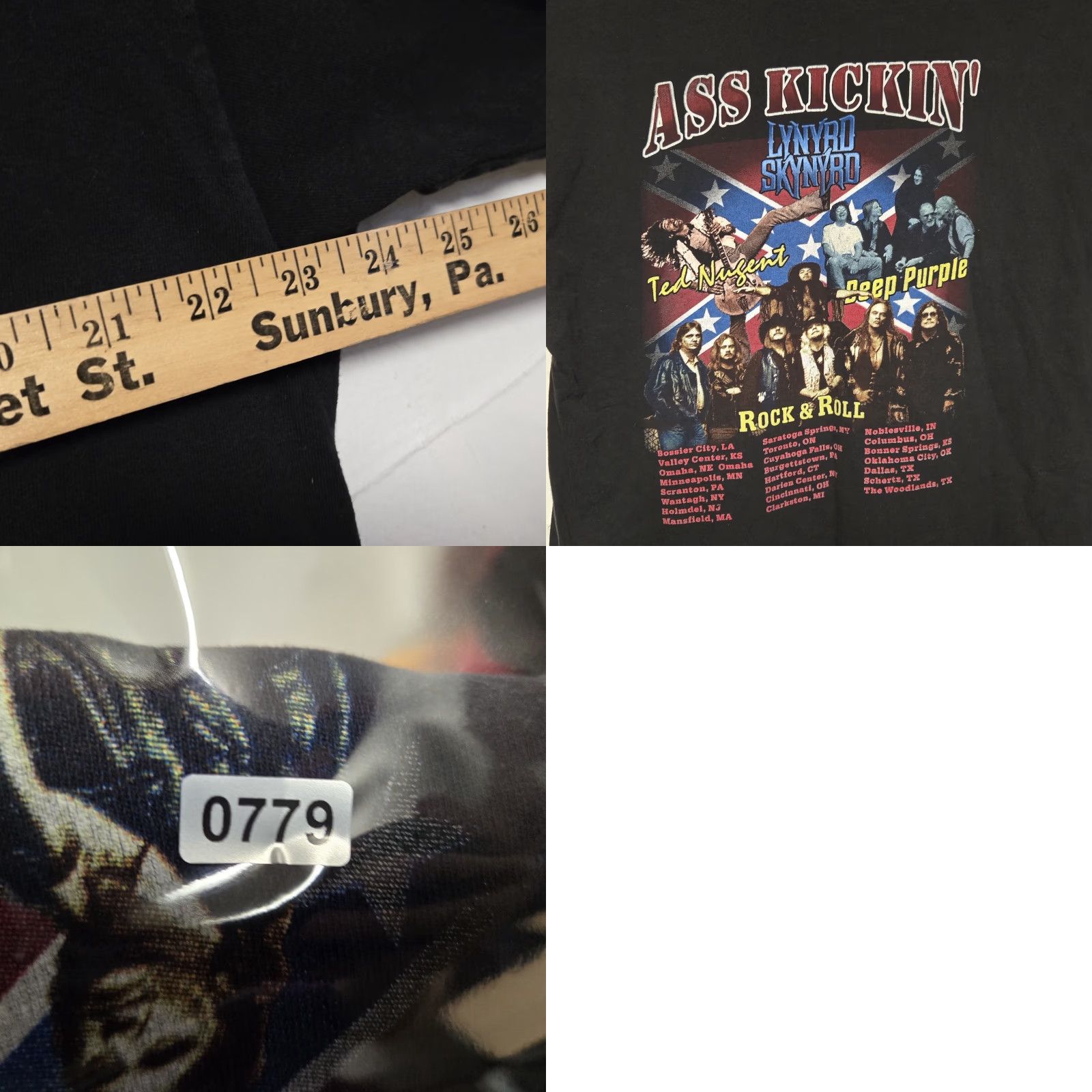 Vintage VINTAGE LYNYRD SKYNYRD Tour T-Shirt Men's XL Black 2002 - Rock Band Crew Neck Short Sleeve Cotton Image logo All Seasons Breathable Size US XL / EU 56 / 4 - 8 Thumbnail