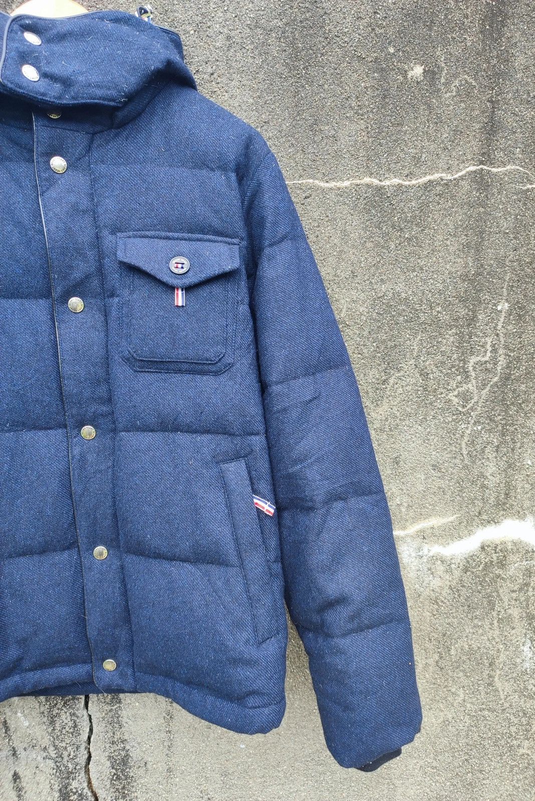 Beams Plus × Designer × Japanese Brand Beams Heart Navy Wool-Blend Down Jacket Japanese Streetwear Size US L / EU 52-54 / 3 - 5 Thumbnail
