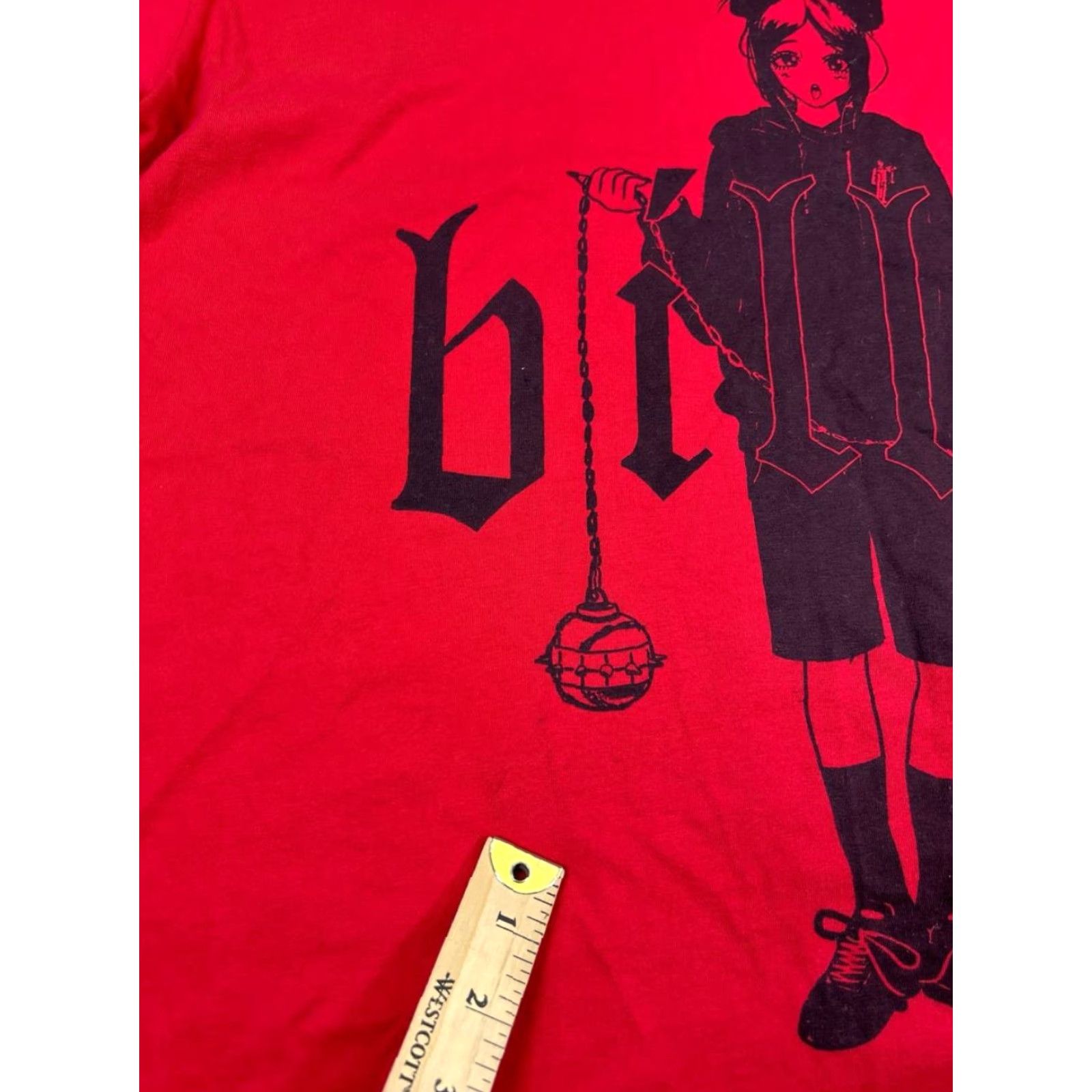 Vintage Billie Eilish Shirt Mens XL Red Cotton Crew Neck Short Sleeve T-Shirt Music 2010s Boys Mens Size US XL / EU 56 / 4 - 6 Thumbnail