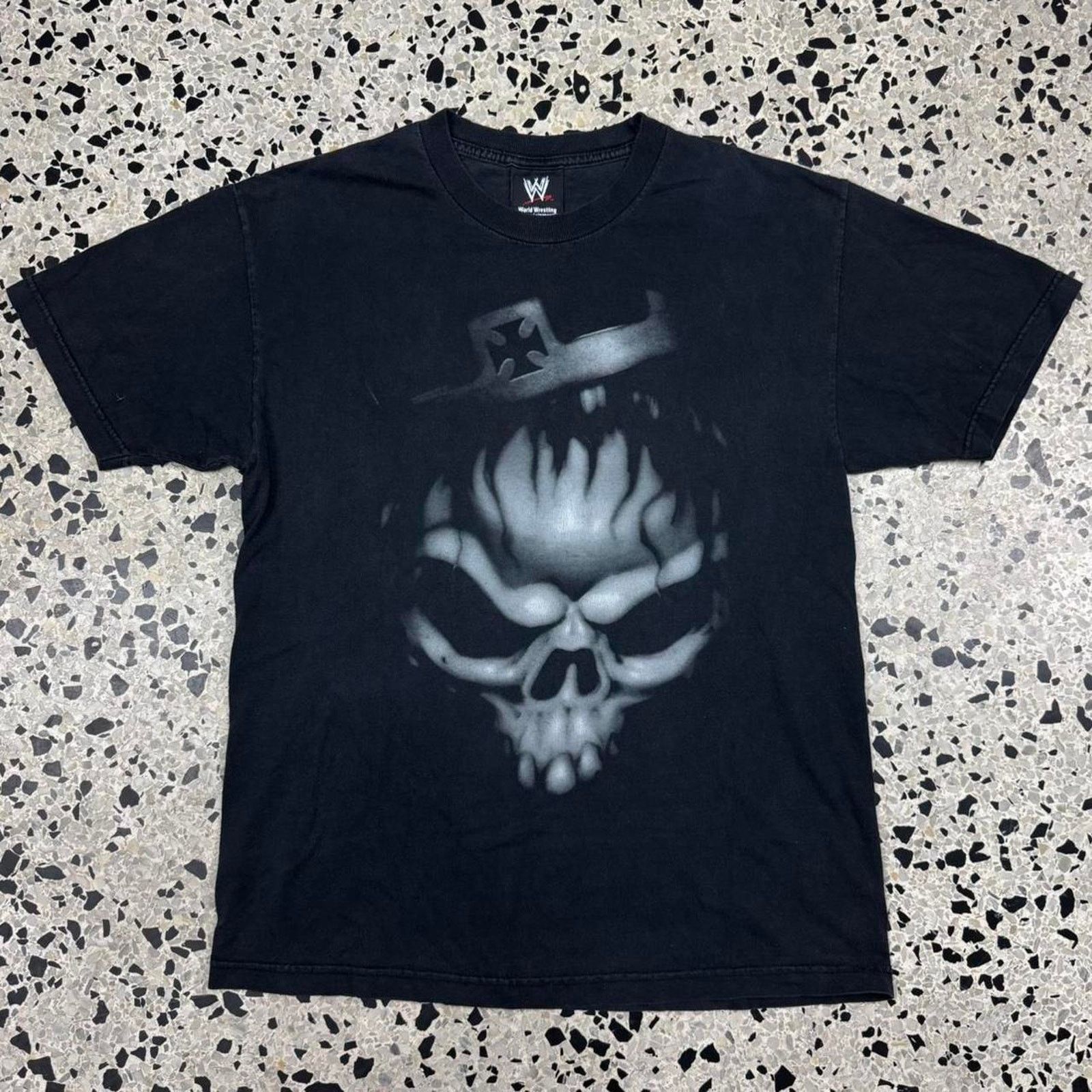 Vintage × WWE VINTAGE Y2K 2002 WWE TRIPLE H KING OF KINGS SKULL TEE: Size US L / EU 52-54 / 3 - 1 Thumbnail