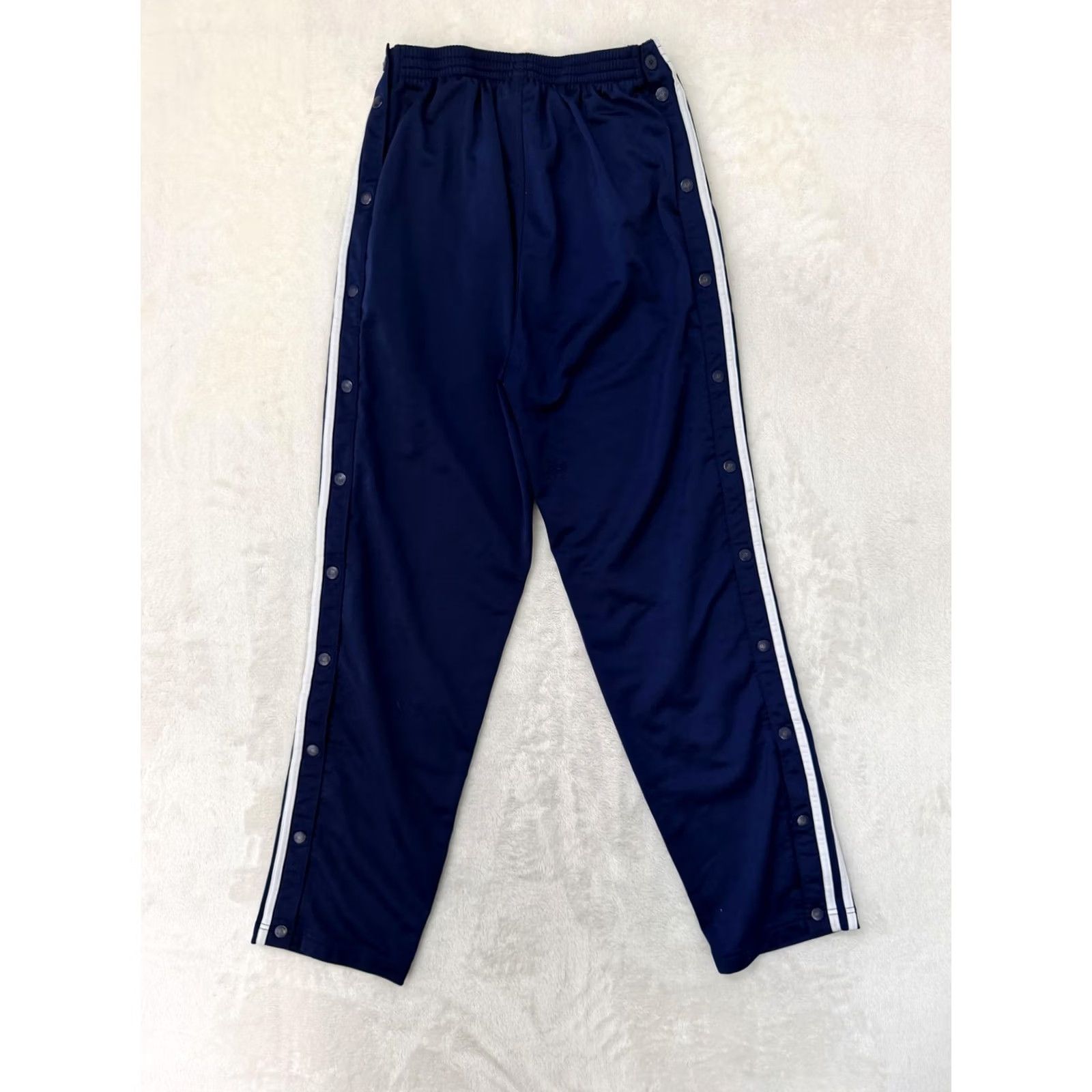 Adidas Adidas Track Pants Mens Medium 30x30 Blue 3 Stripe Tearaway Zip Pocket Pockets Side Stripe KnIT Knit Elastic Waist Tapered Regular Pants Mens Size US 31 - 7 Thumbnail