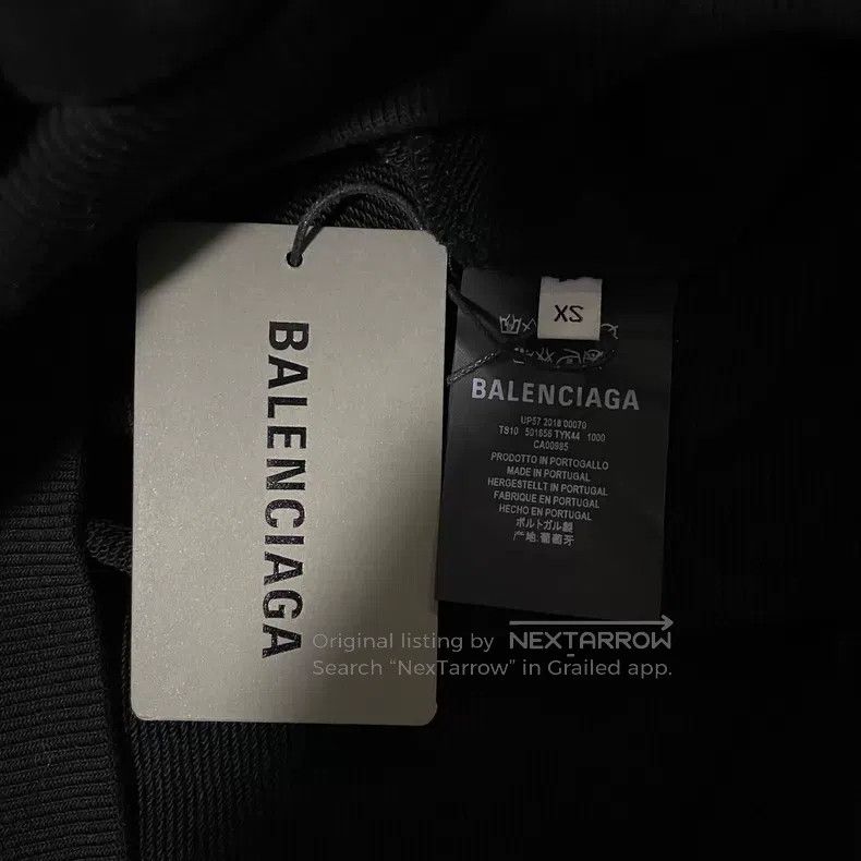Balenciaga Balenciaga Black Wheat Embroidered Hoodie Size US XS / EU 42 / 0 - 4 Thumbnail