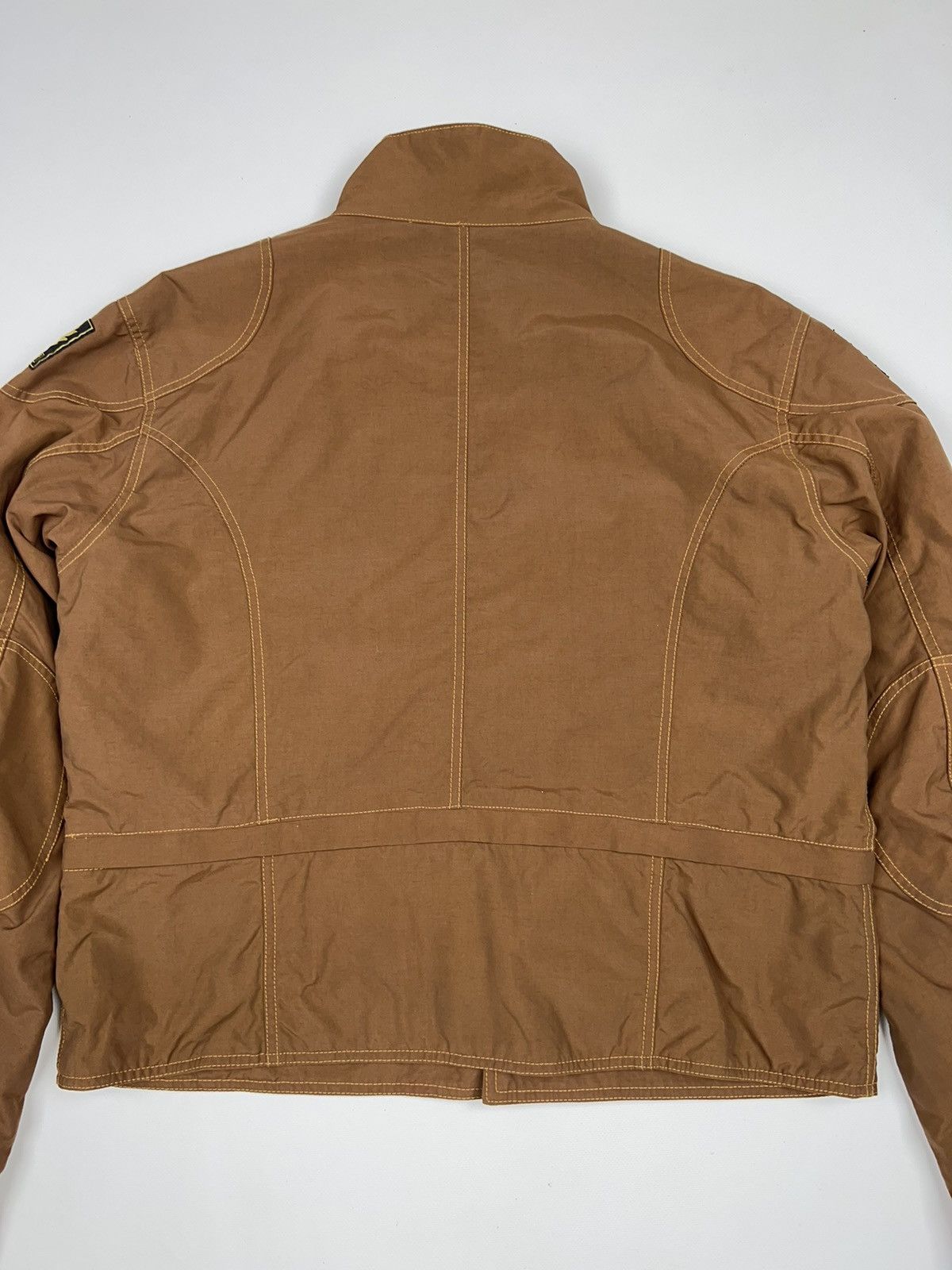 Belstaff Belstaff Gold Label Short Jacket Crop Bomber Zip Brown Biker Size XXL / US 16-18 / IT 52-54 - 14 Thumbnail