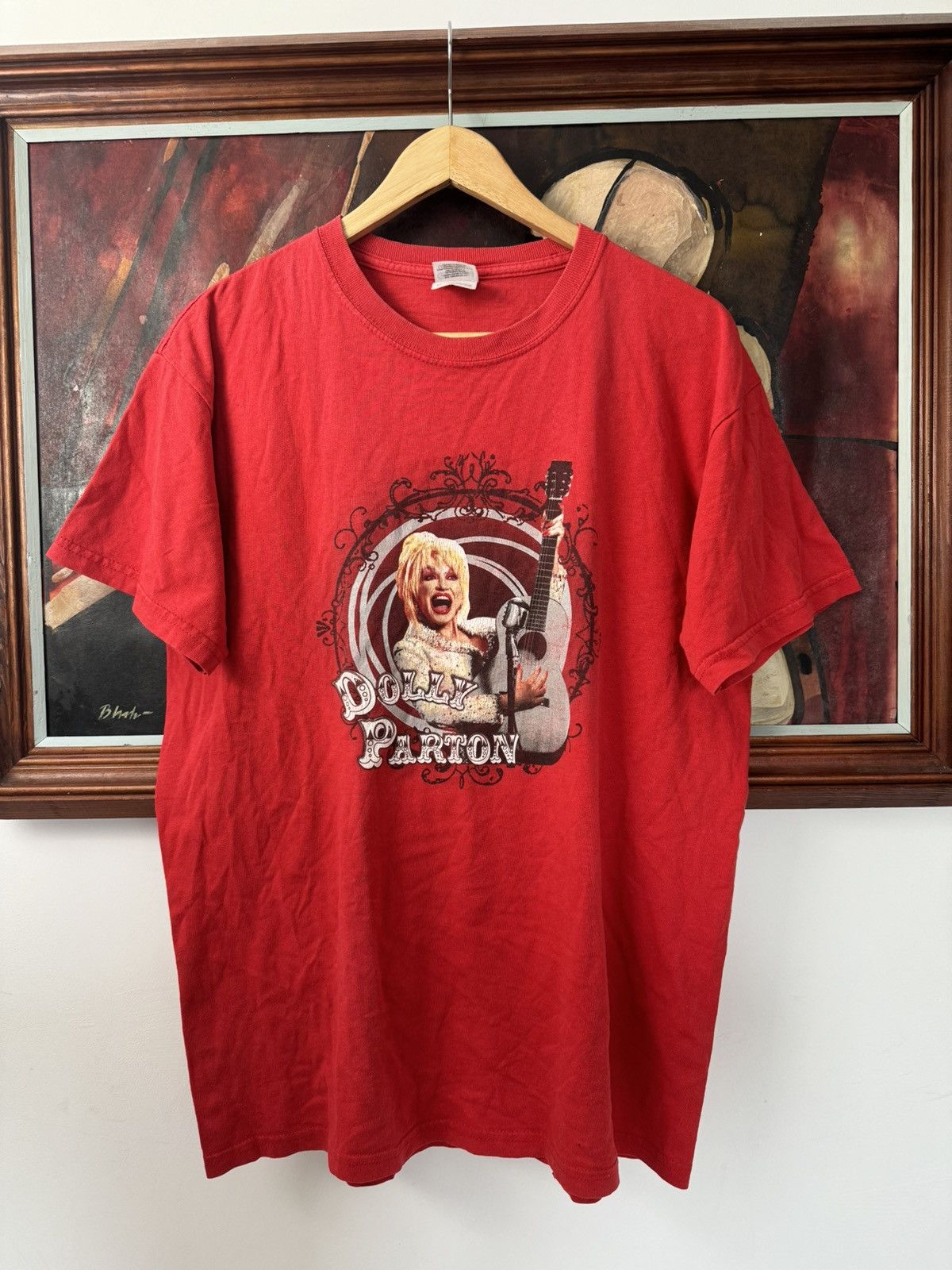 Band Tees DOLLY PARTON VINTAGE BAND POP TEE COUNTRY RARE RED Size US M / EU 48-50 / 2 - 1 Thumbnail
