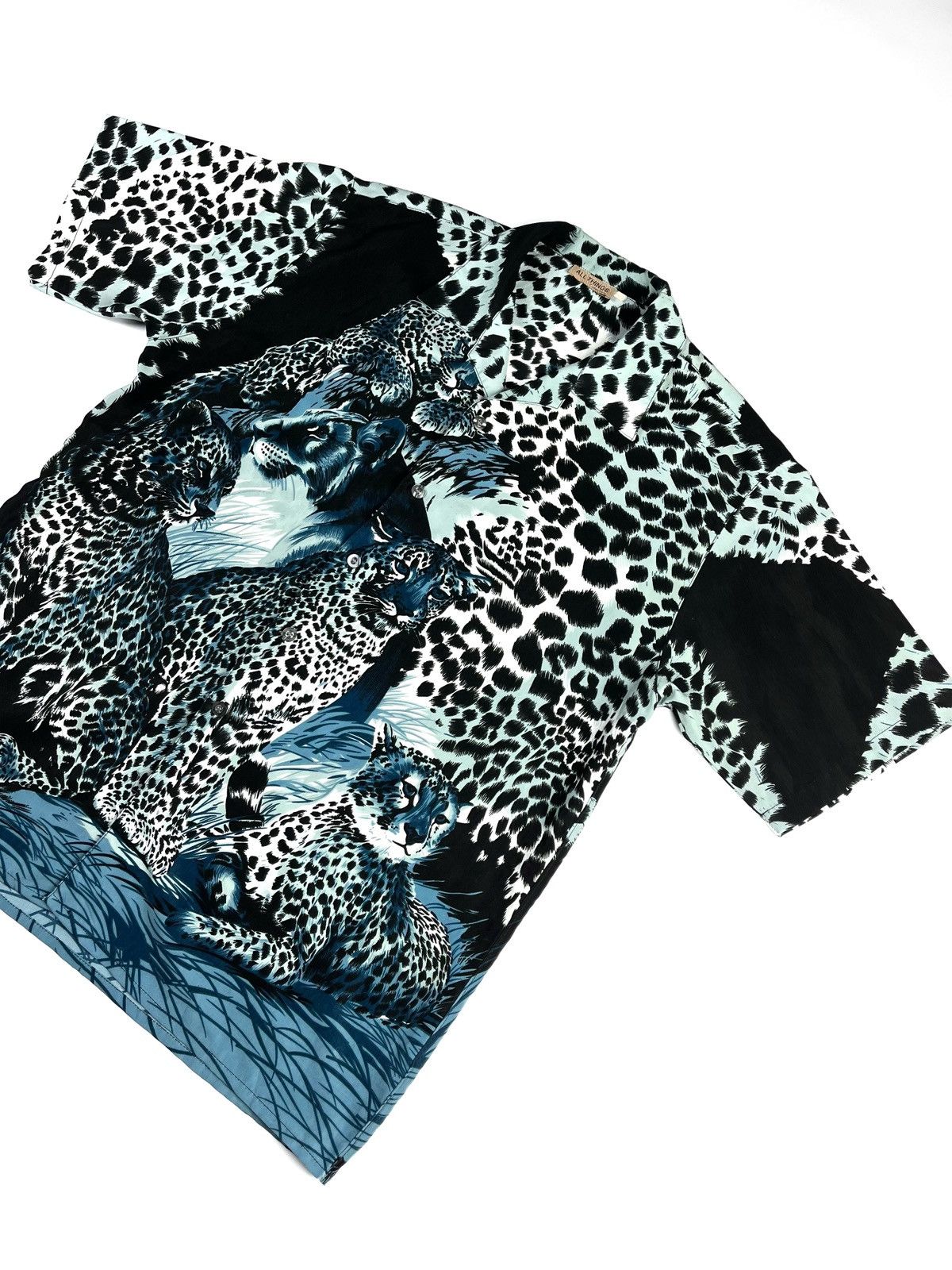 Other 🐆Leopard print button up short sleeve shirt Size US XXL / EU 58 / 5 - 5 Thumbnail