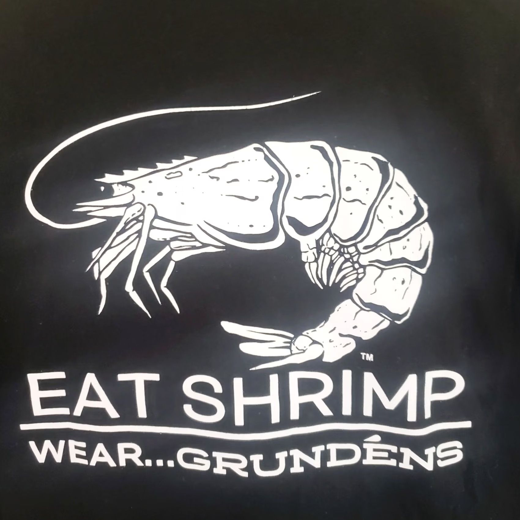 Shrimps Gruden's Short Sleeve T-Shirt Tee 3XL Black Shrimp Graphic Front & Back Mens Shirt Vintage No Size US XXL / EU 58 / 5 - 7 Thumbnail